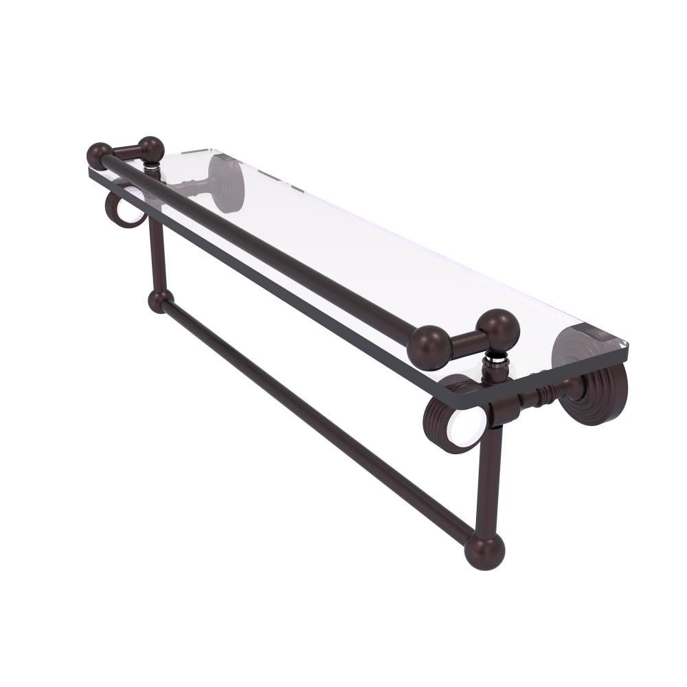 Allied Brass PG-1TBG-22-GAL-ABZ Pacific Grove Antique Bronze Wall mount Bathroom Shelf ( 22-in x 6.8-in x 5-in )