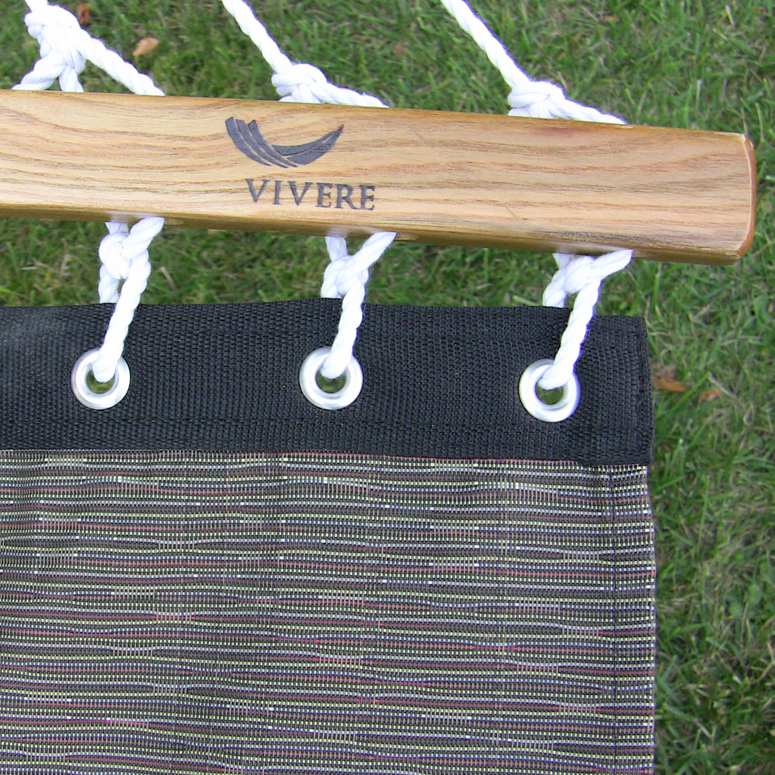 Vivere Sienna Textilene Double Poolside Hammock with Hardwood Spreaders