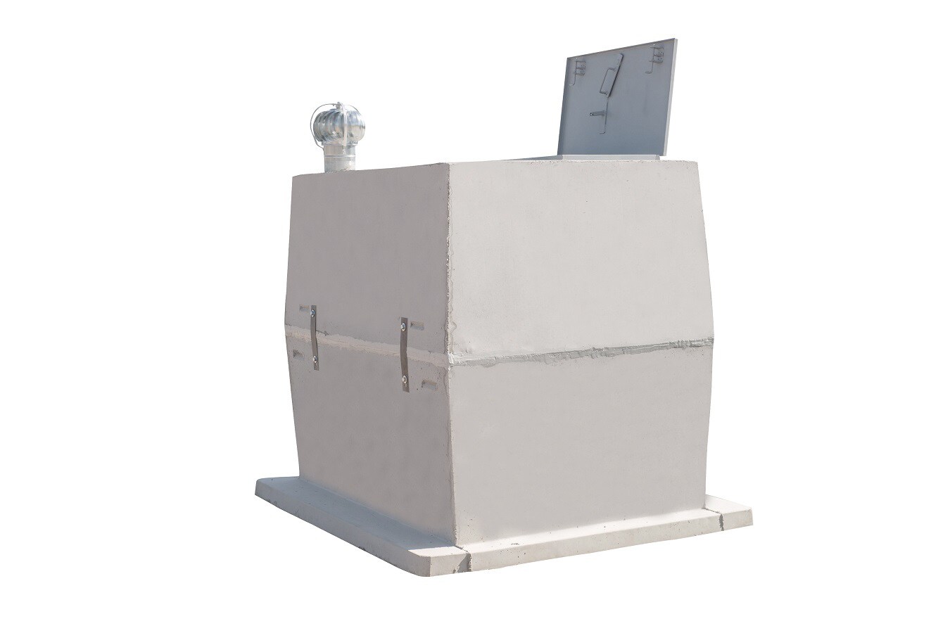 TornadoSafe F7X10 (Interior Dimensions: 6.6-ft x 10-ft x 6.2-ft) Concrete In-Ground Exterior Tornado Shelter
