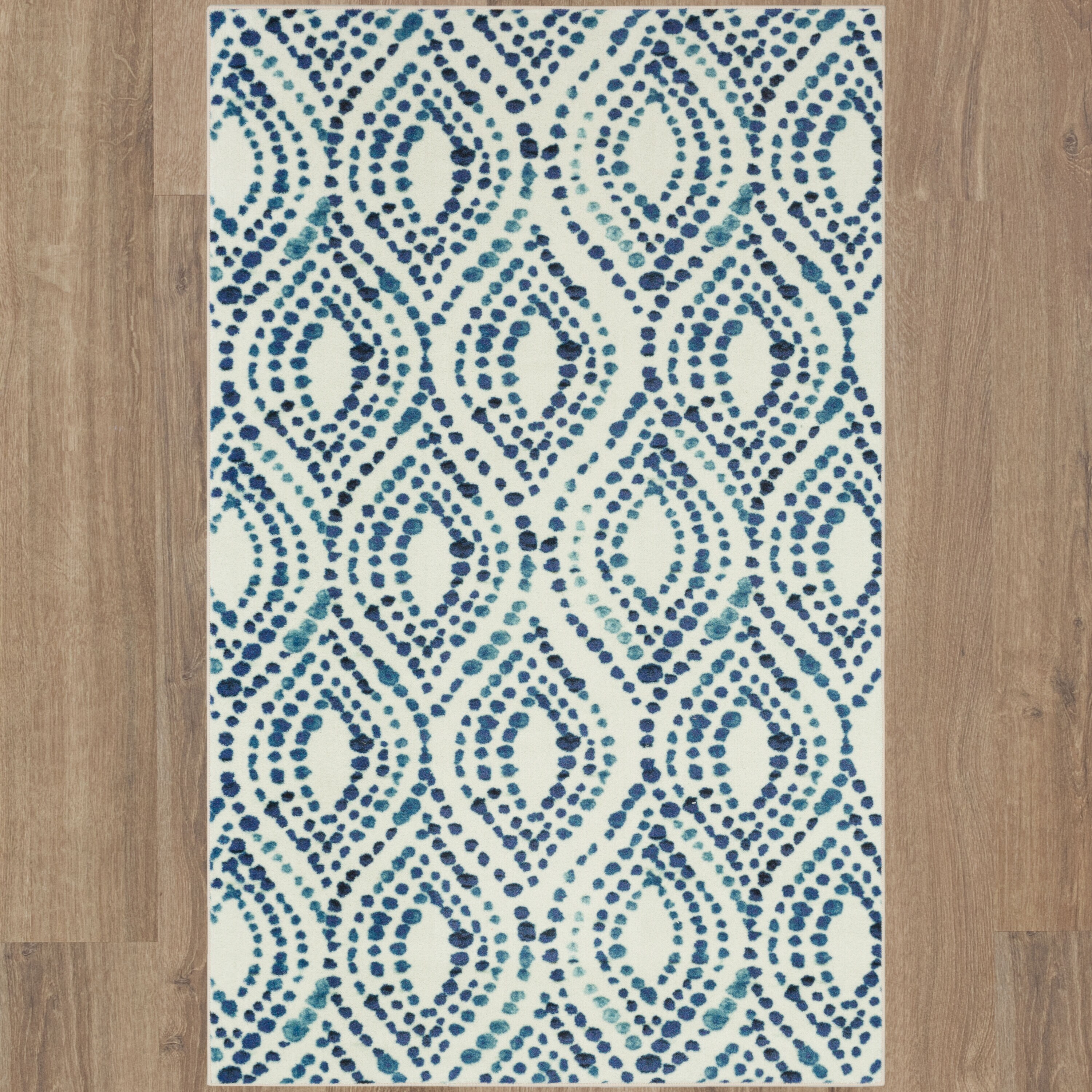 Mohawk Prismatic Dotted Ogee 8' x 10' Area Rug - Navy