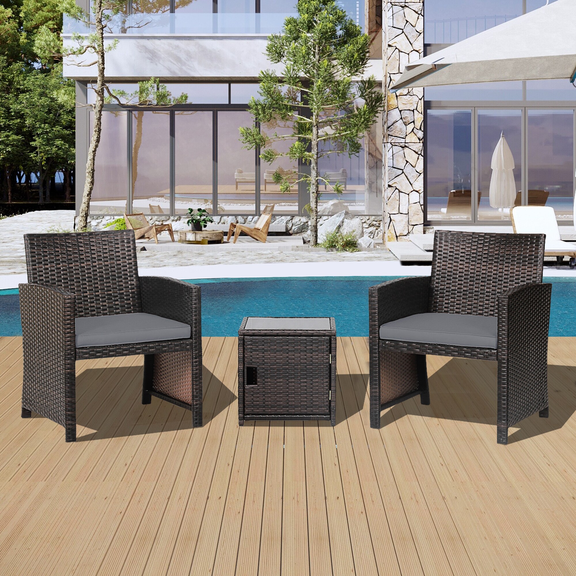 WELLFOR OUJ69444GR Patio-Conversation-Sets - View #6