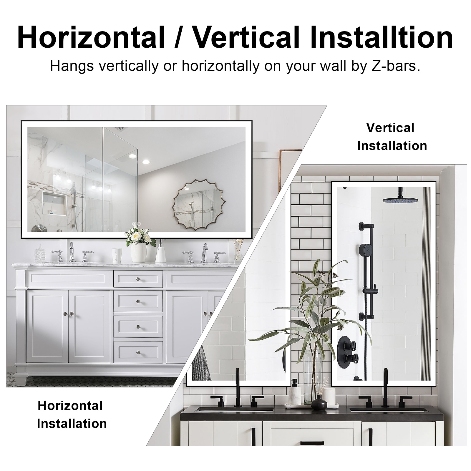 Forclover MEAM-5F6028MB Framed-Bath-Mirrors - View #7