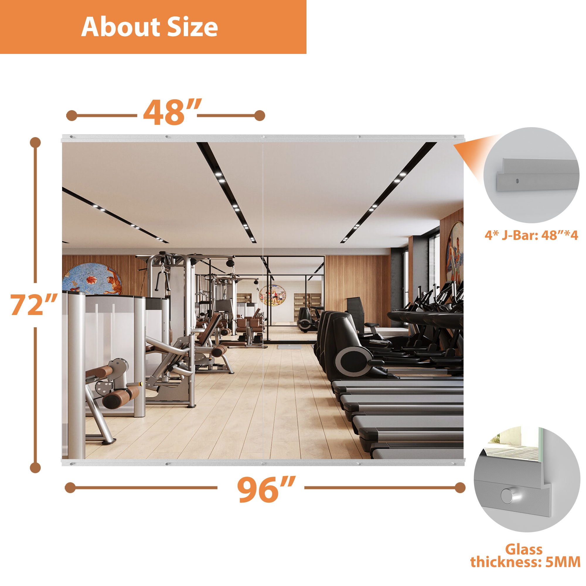 LOVMOR GM-4872-2-LSQ Decor-Mirrors - View #2