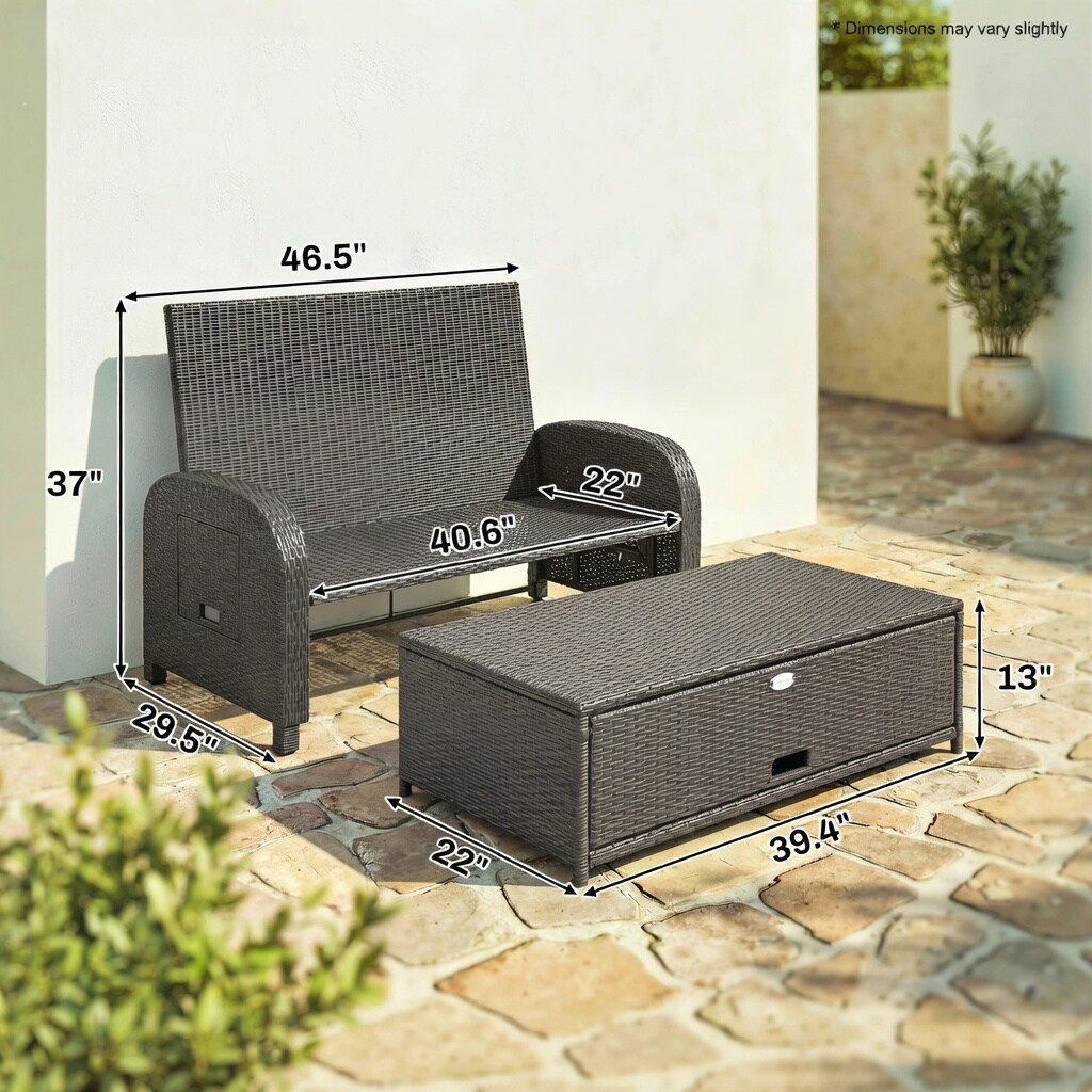 Choco Moon WYC-WQ64518-LS Patio-Conversation-Sets - View #2