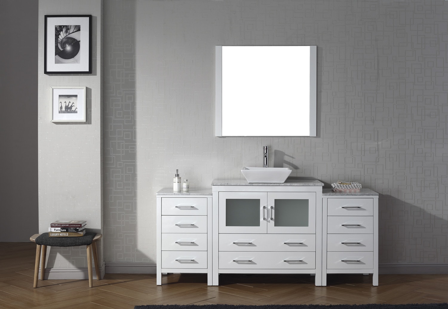 Virtu USA KS-70072-WM-WH Bath-Vanity-Combo - View #2