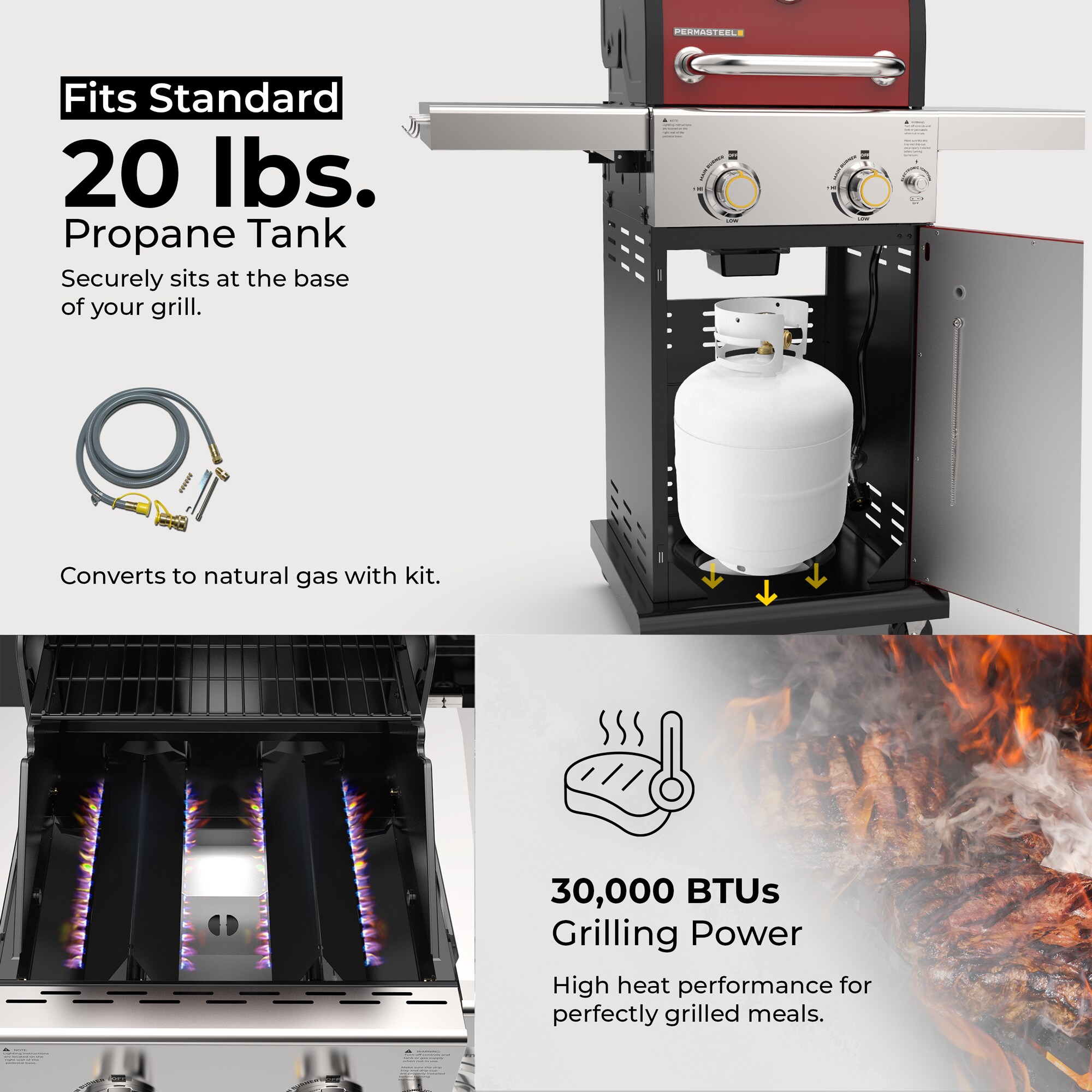 Permasteel PG-40201-RD Gas-Grill - View #5