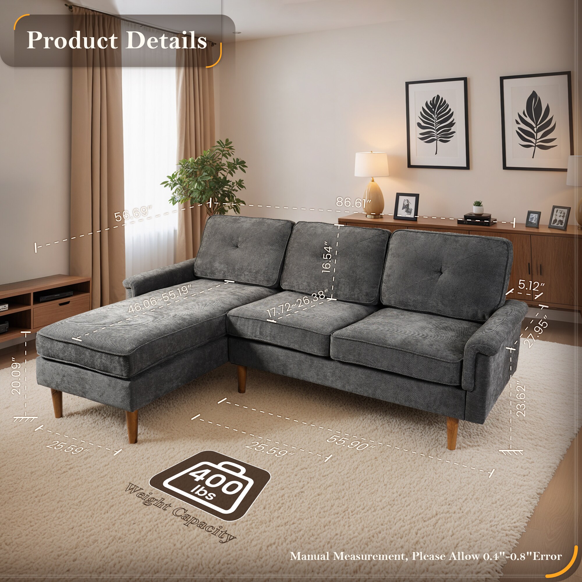 ALTRIGUS 6L-NOPL500-AL Sofas-Loveseats - View #2