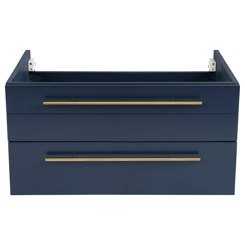 Fresca FCB6130RBL-UNS Lucera 30-in Royal Blue Floating Bathroom Vanity Base Cabinet without Top