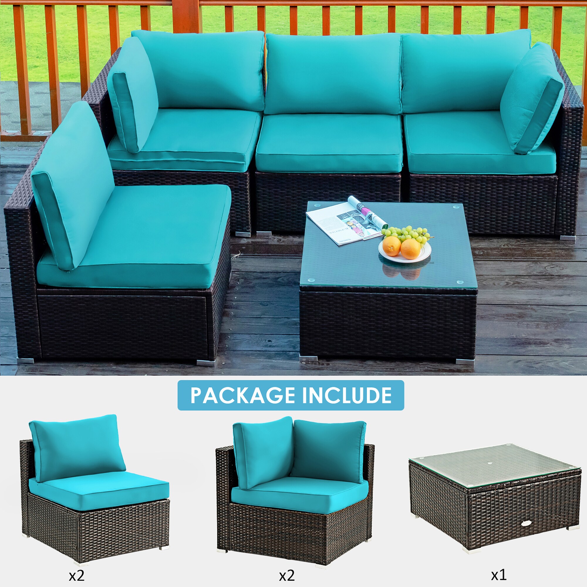 Costway LWS00836 Patio-Conversation-Sets - View #7