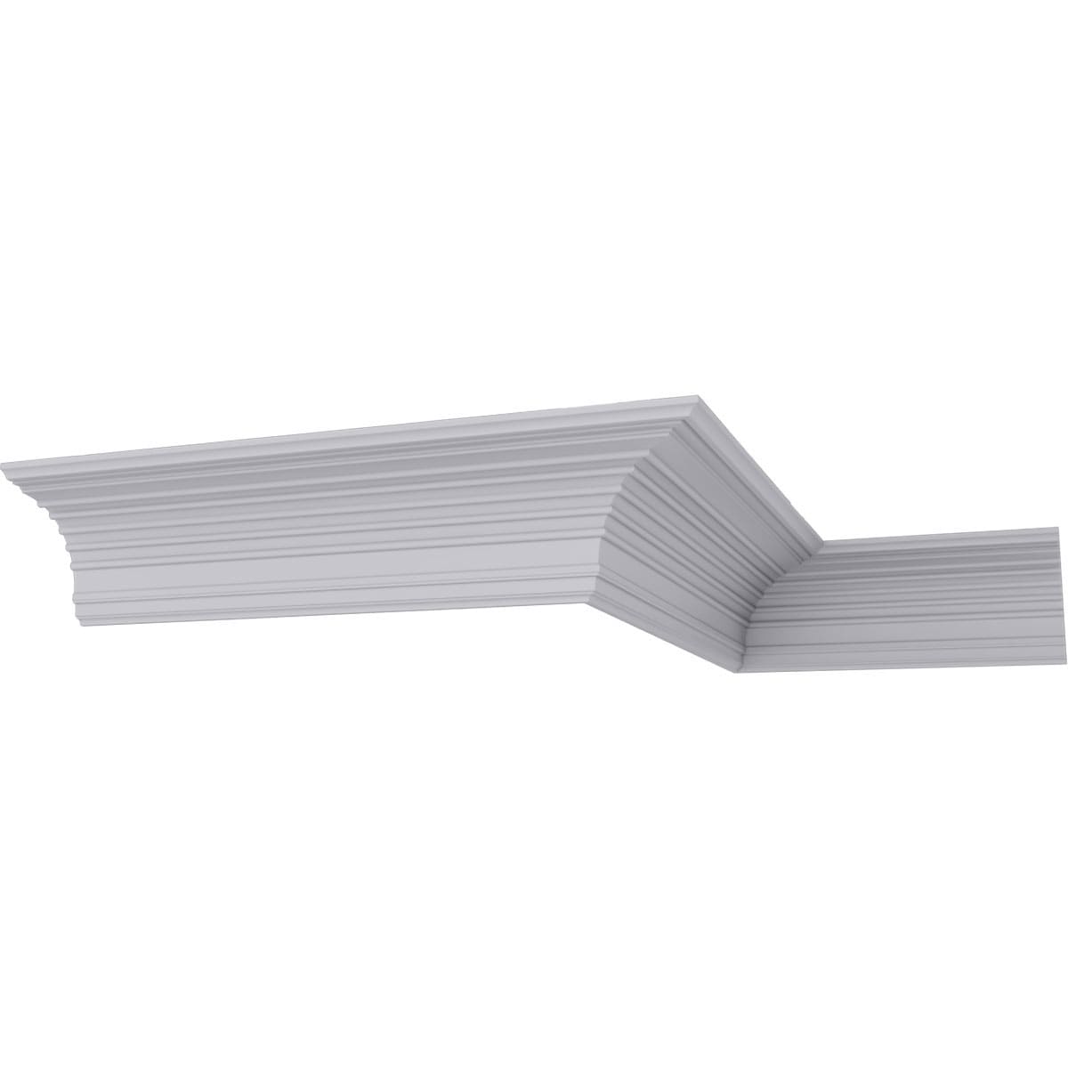 Ekena Millwork MLD06X06X09FO 6-1/2-in T x 9-in W x 7-ft 10-1/2-in L Primed Urethane Crown Moulding