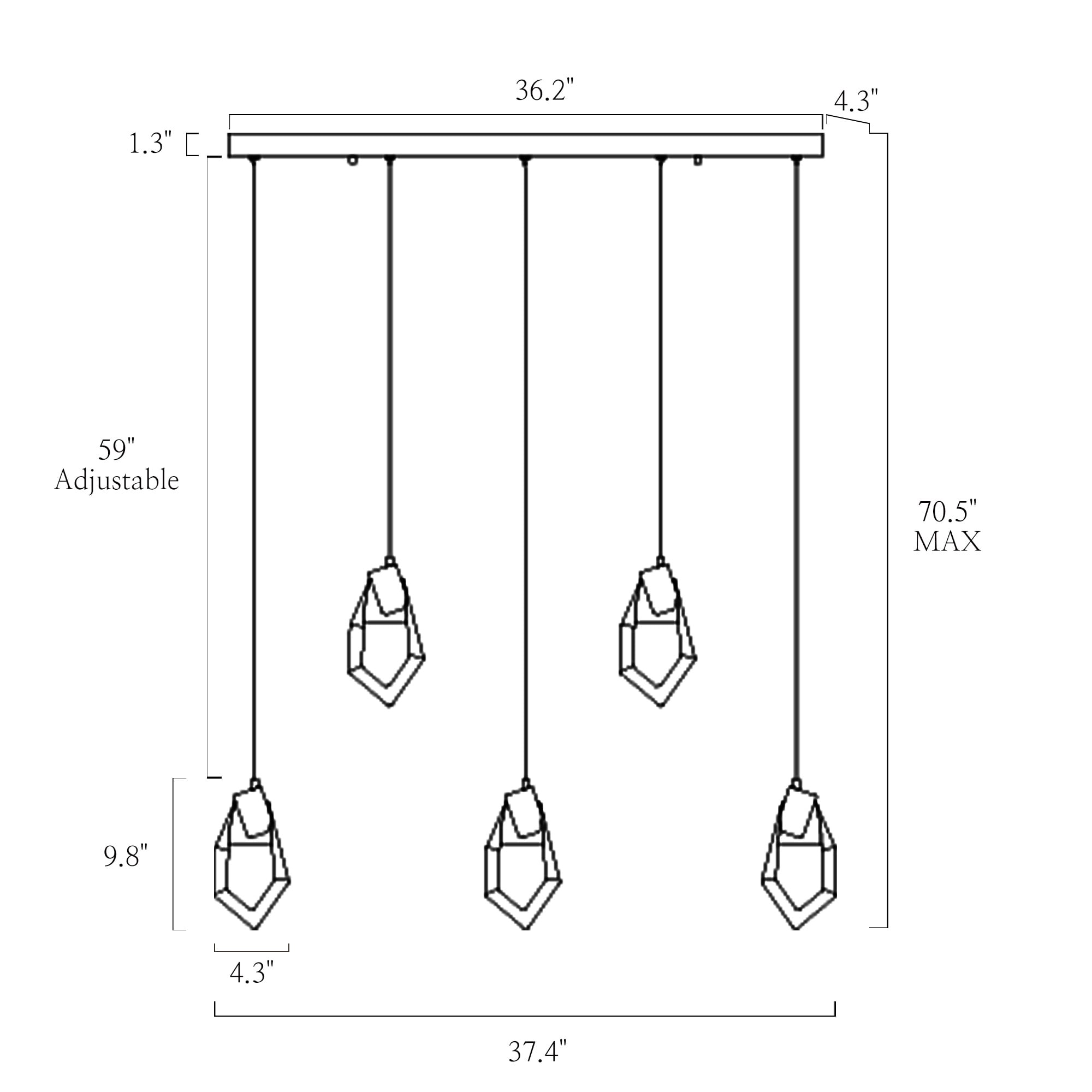 LNC UQUUJRLWS11804G9 Pendant-Lights - View #5