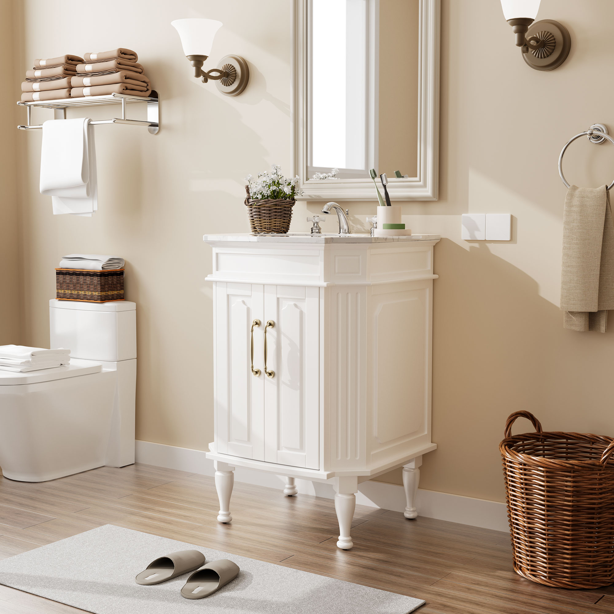 VOUA LWS-10X10-LK-RD+BASE Bath-Vanity-Combo - View #11
