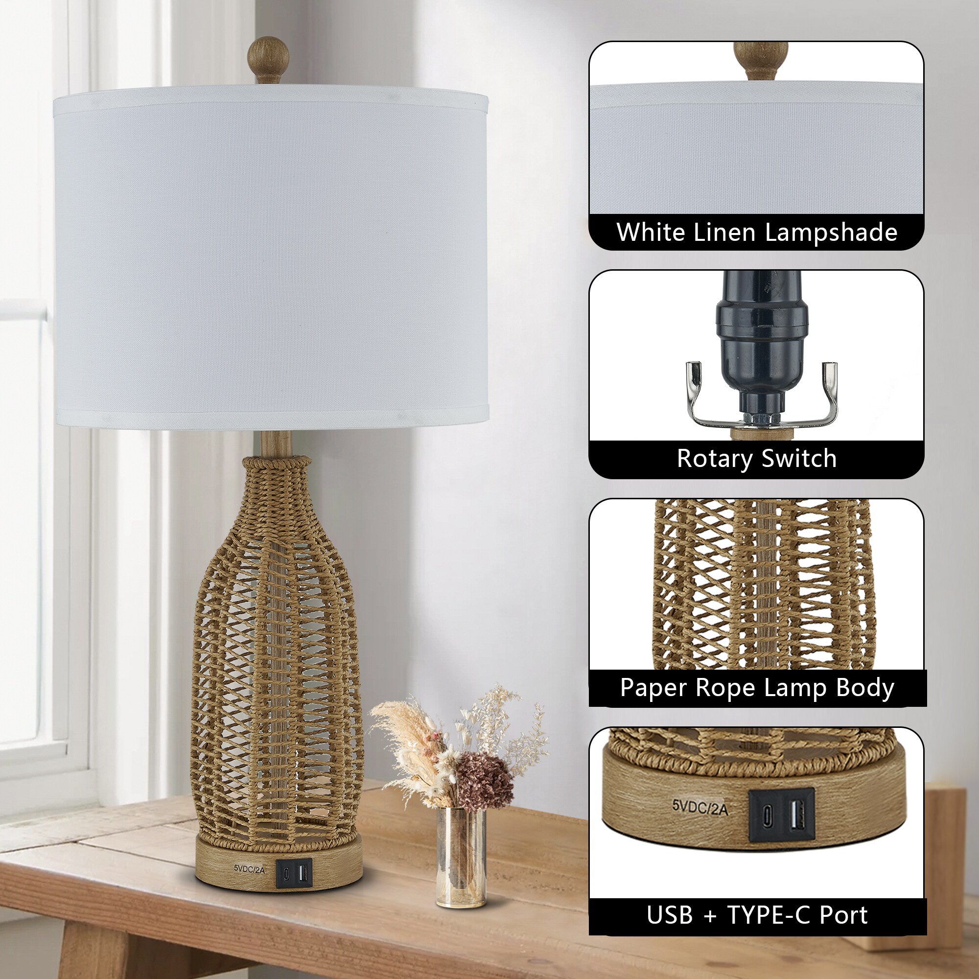 Maxax T259-WG Table-Lamps - View #7