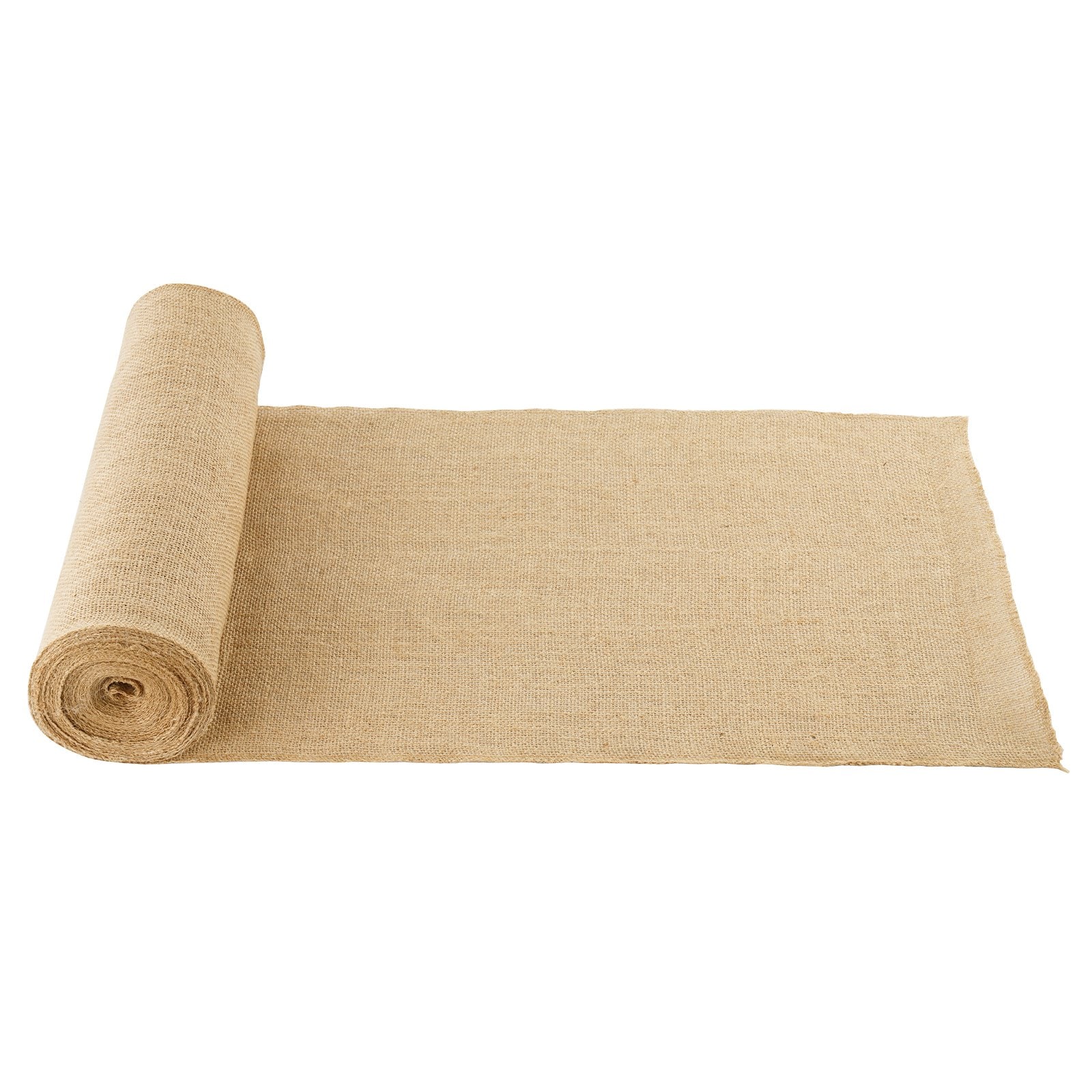 GIVIMO 30-ft x 14-in Burlap Tree Wrap Roll Natural Jute Fiber 7.37-oz Material Weight 45 x 45 Yarn Density Breathable Biodegradable Edge Locked Weave for Tree and Shrub Winter Covering Flower Beds Wreaths Bows Gift Bags and Rustic Wedding Decor