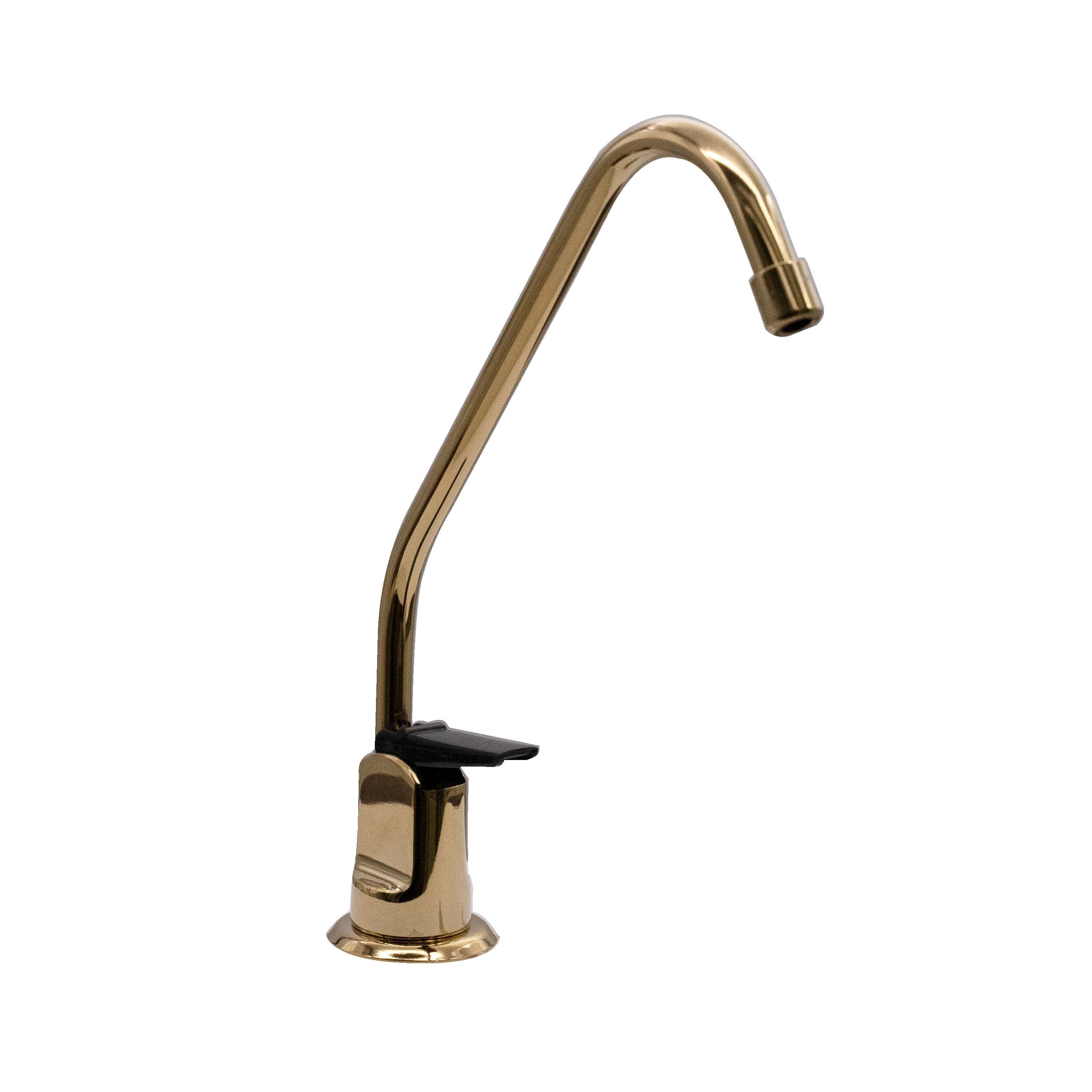 WESTBRASS D2031-NL-01 Touch-Flo Polished Brass Deck-mount Cold Water Dispenser