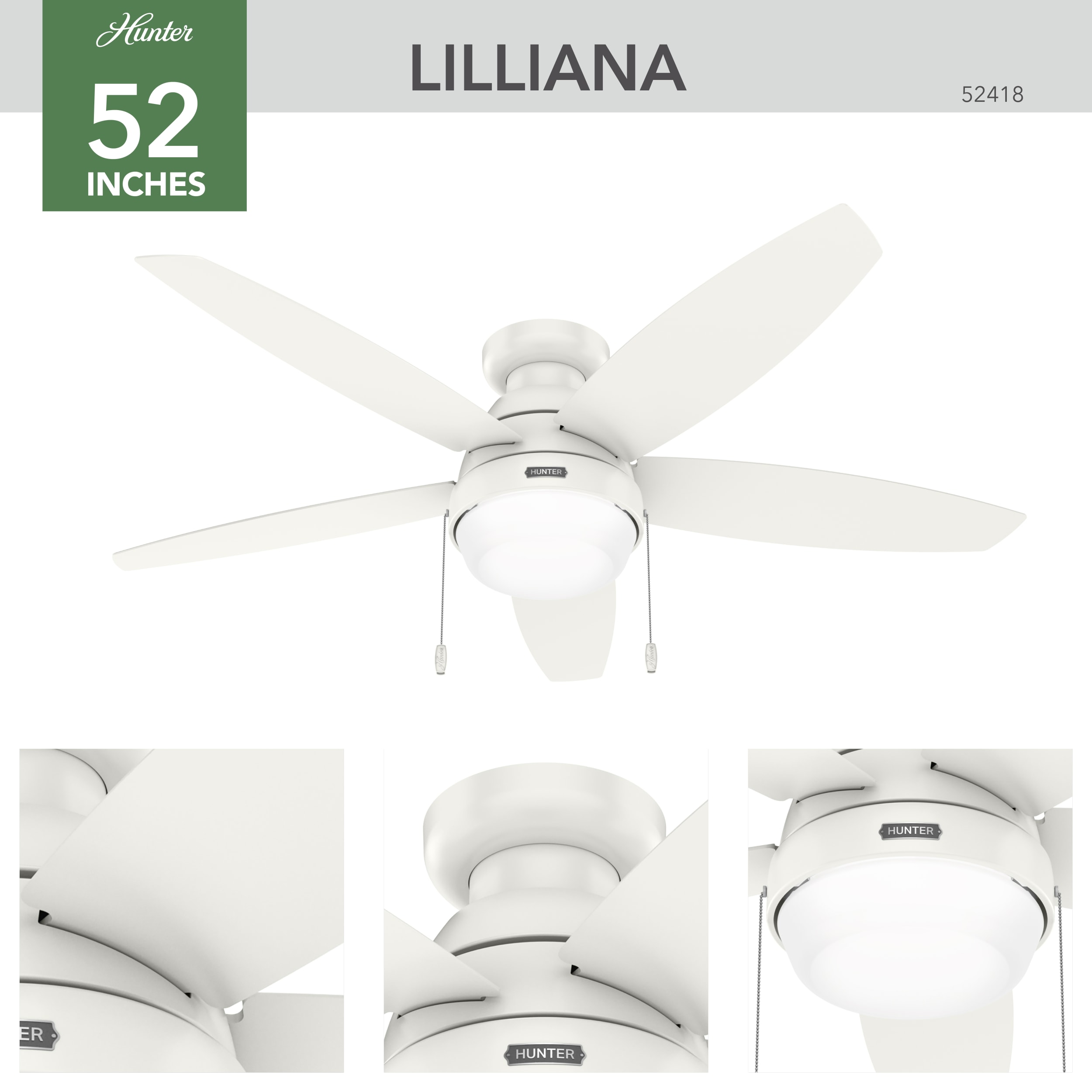 Hunter 52418 Ceiling-Fans - View #3