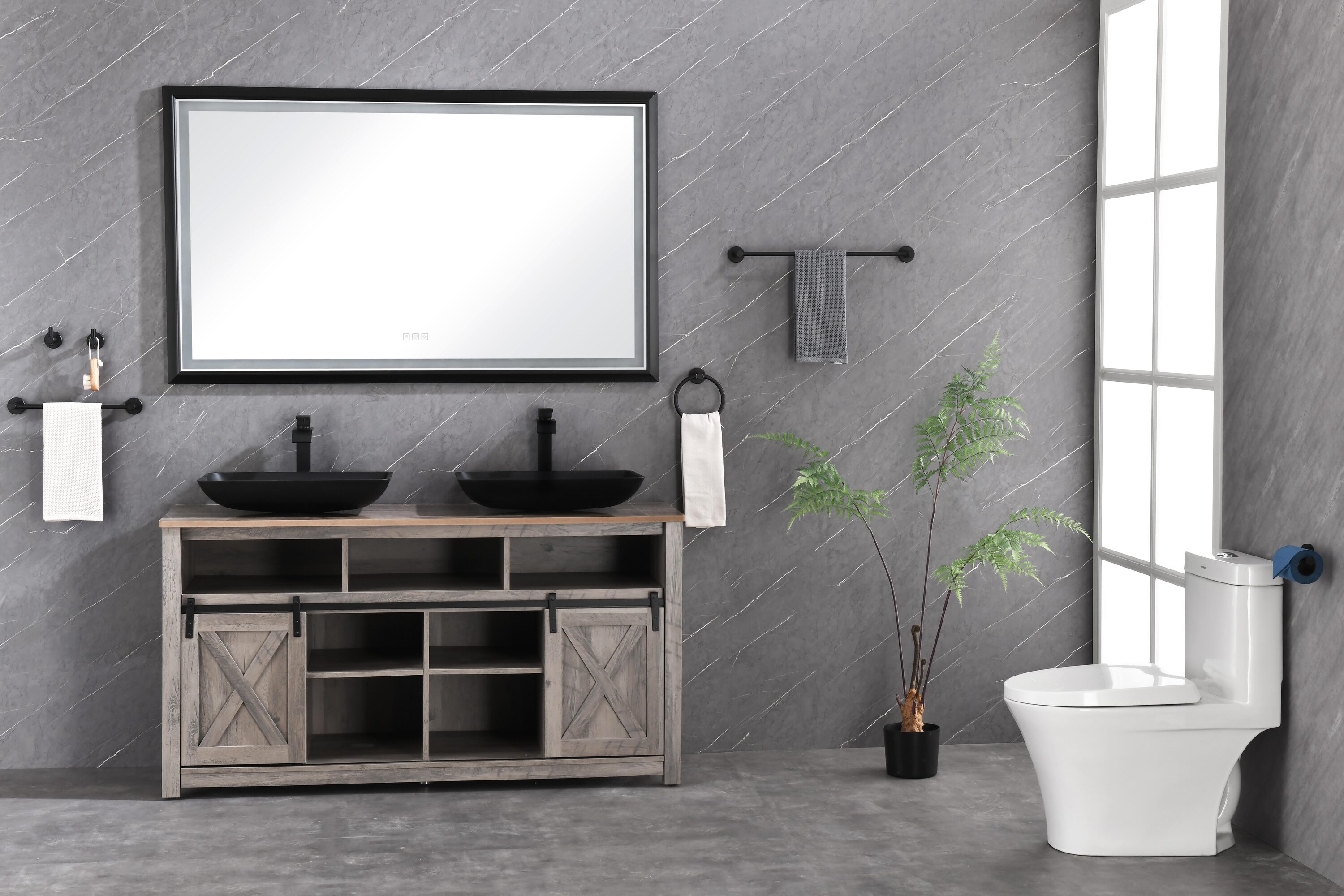 Vacolite KP-K975-MB Framed-Bath-Mirrors - View #7