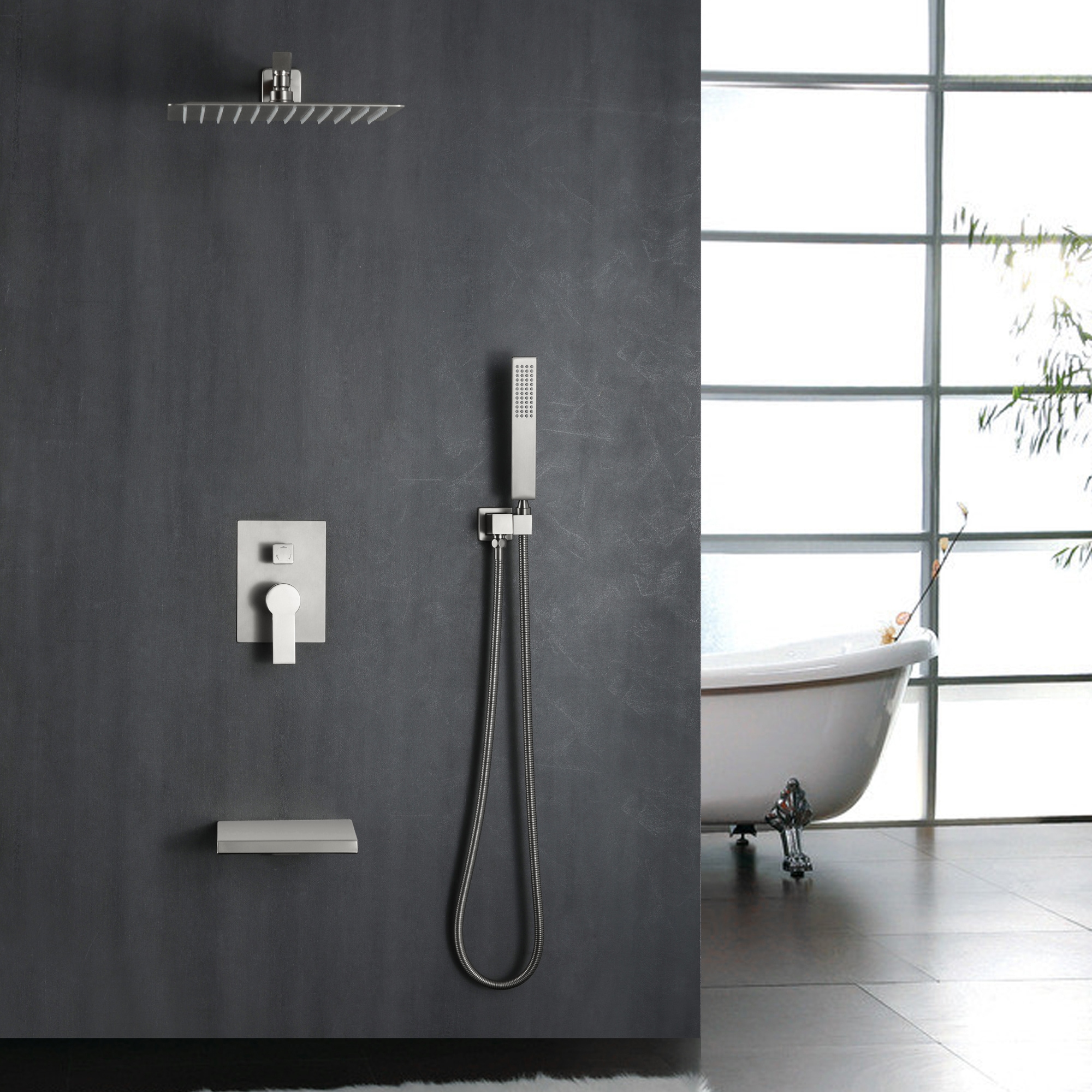 WELLFOR WA9009CH Showerhead-Bar-Panels - View #2