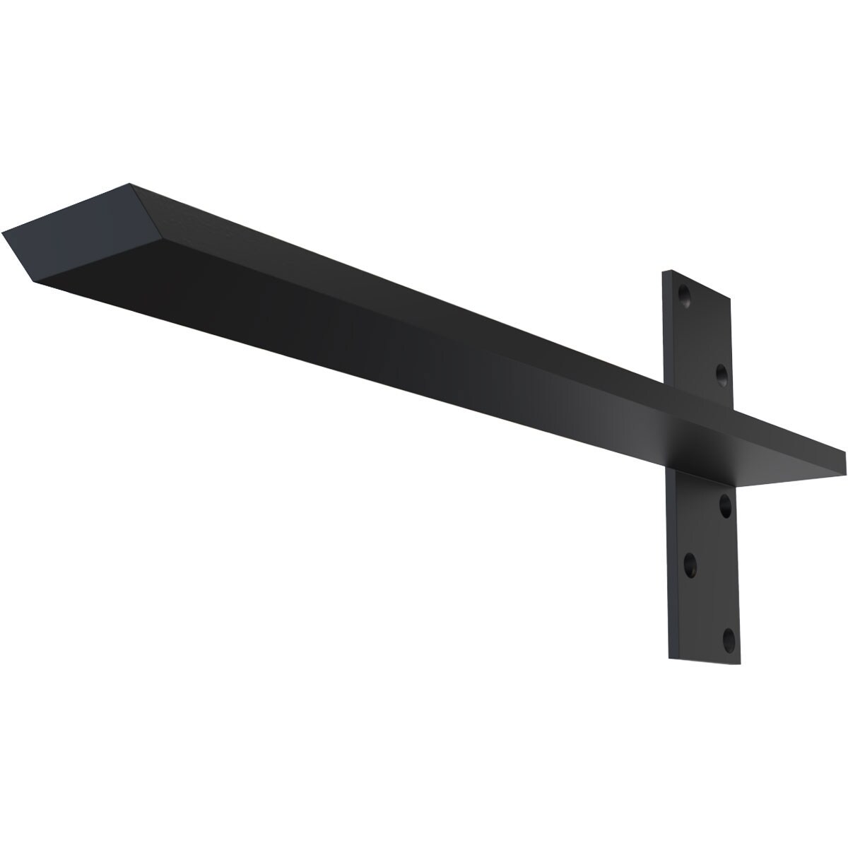 Ekena Millwork BKTM02X18FWPBL Floating Steel Heavy Duty Wall Mount 18-in x 2.5-in x 18-in Powder-coated Steel Countertop support bracket