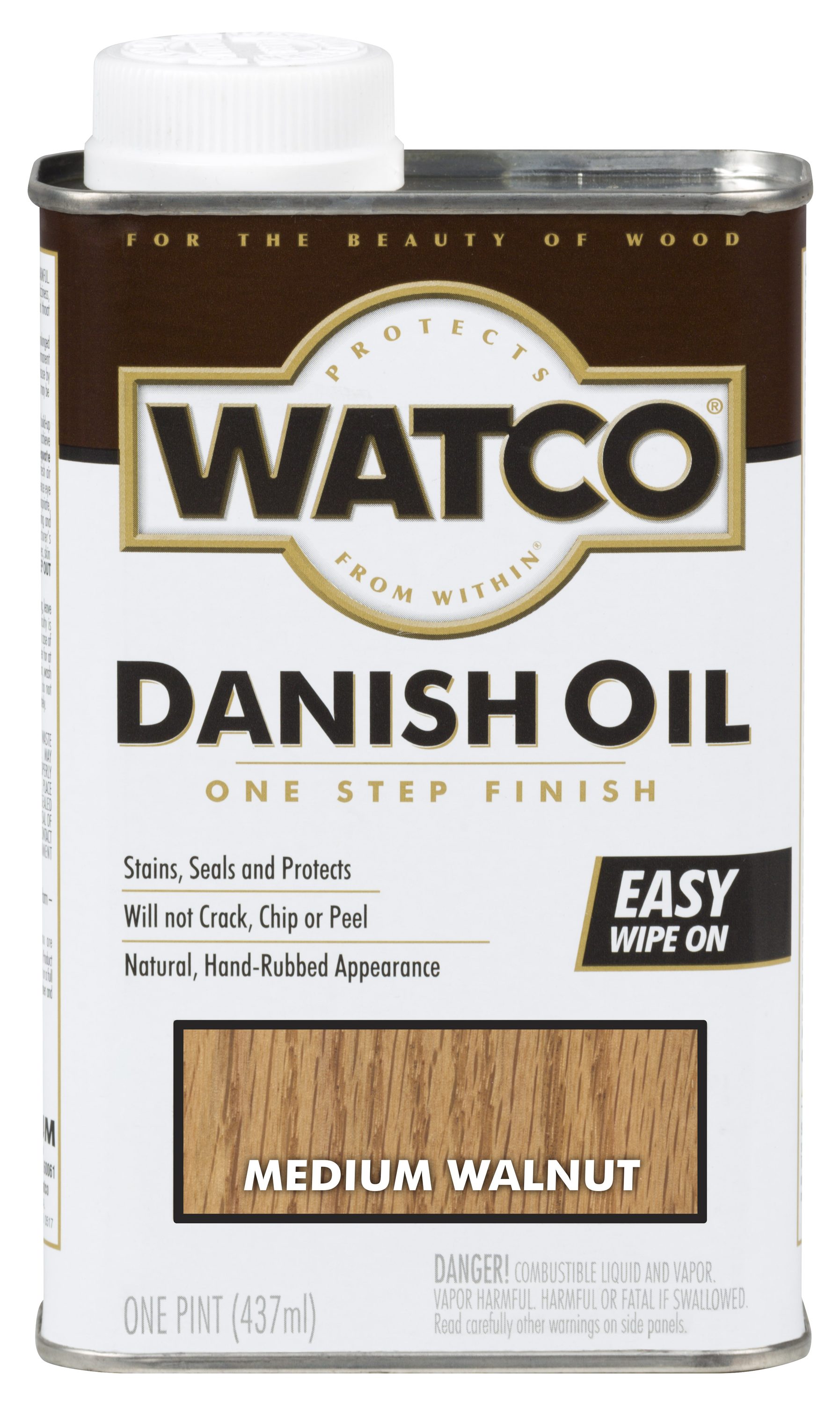 WATCO Medium Walnut Brown Danish Oil (1-pint) in the Wood Oils department  at