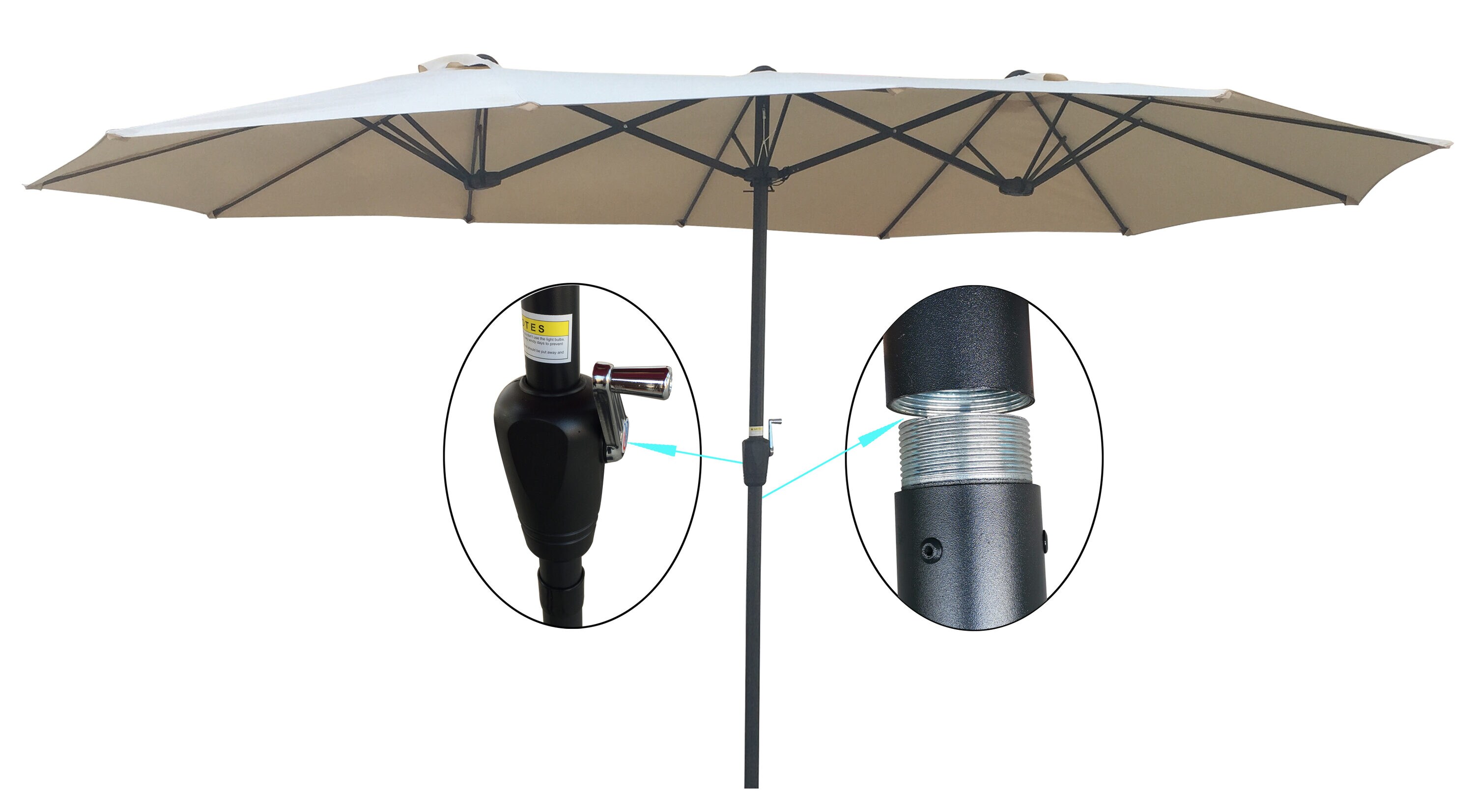 Runesay QCPATIO-09 Umbrellas-2 - View #3
