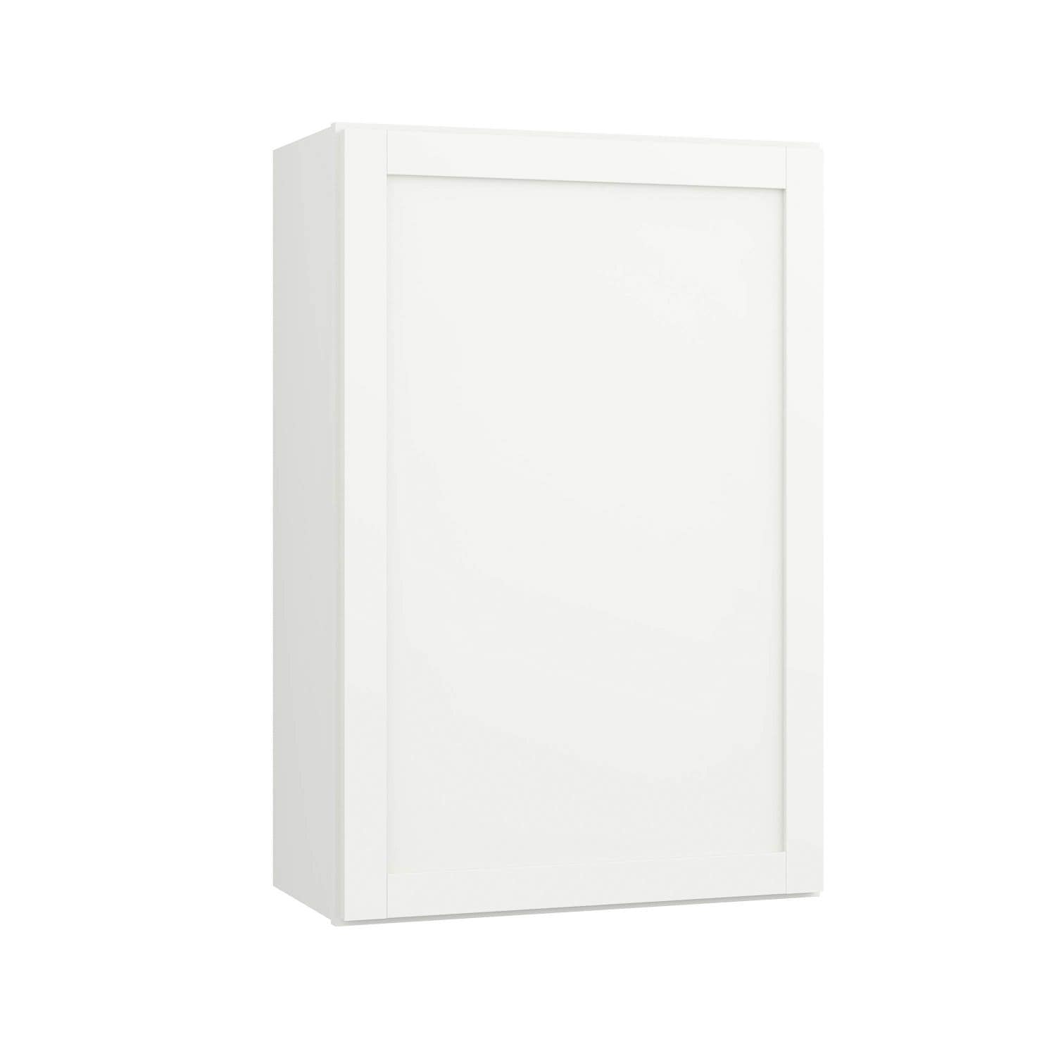 Project Source W2436RW Conway 24-in W x 36-in H x 12-in D White Wall Fully assembled Cabinet (Recessed Panel Shaker)