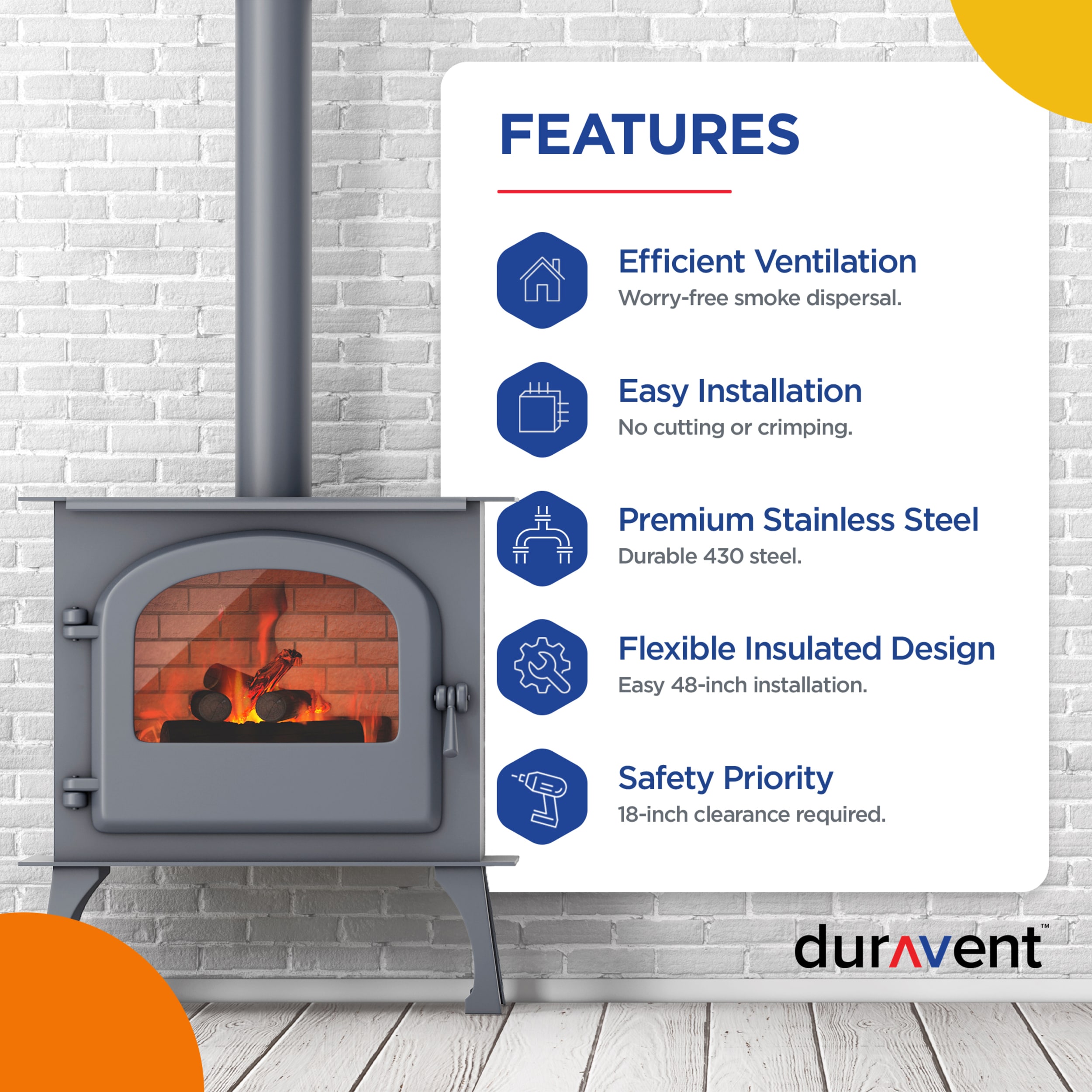 DuraVent 254804 Stove-Pipe - View #2