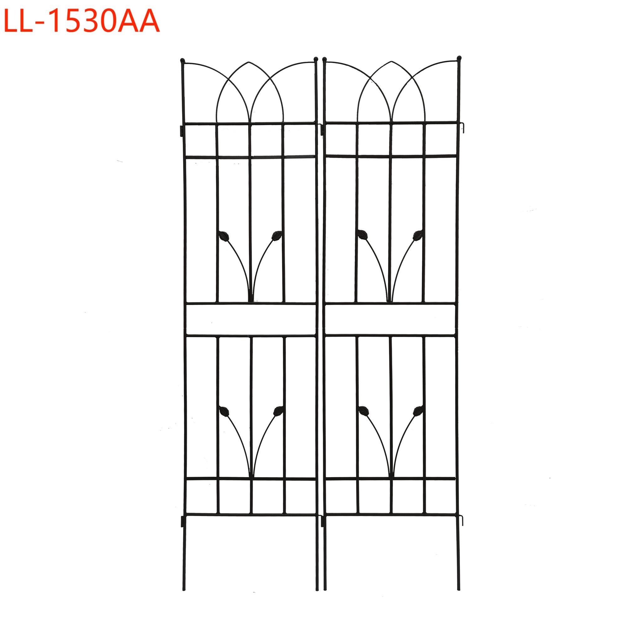 Yiekholo LL-1530AA 17.7-Inches W x 71-Inches H Brown Iron Traditional Garden Trellis For Climbing Plants For Cucumbers For Roses 4 -Pack