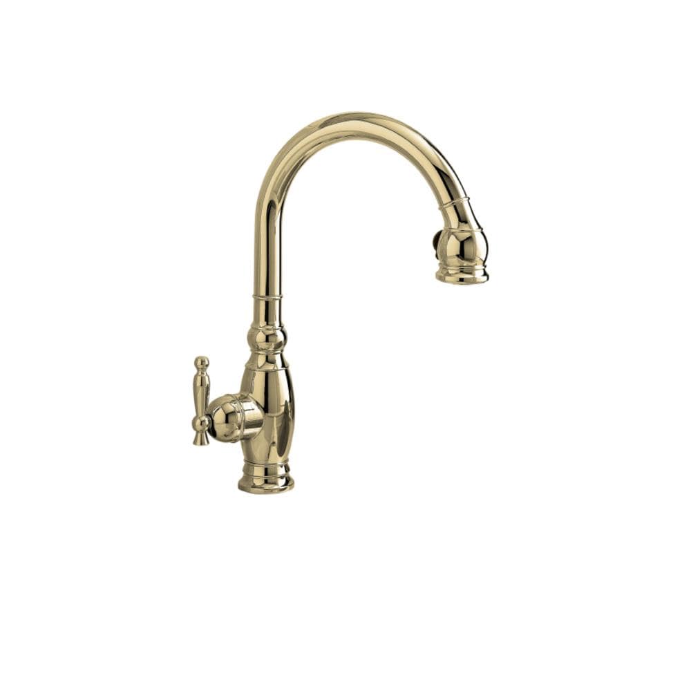 Kohler Vinnata Vibrant Polished Nickel Single Handle Pull Down Kitchen Faucet With Sprayer Deck 6861