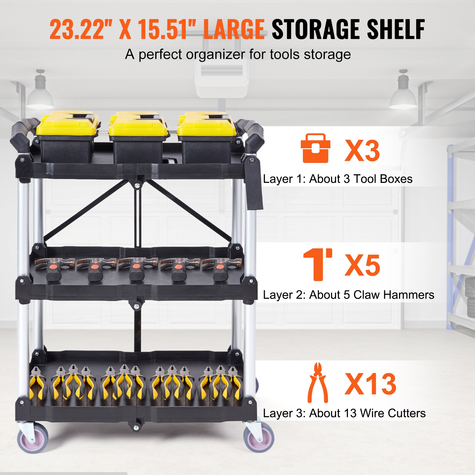 Kobalt 32.6-in-Drawer Shelf Utility Cart in the Utility Carts department at