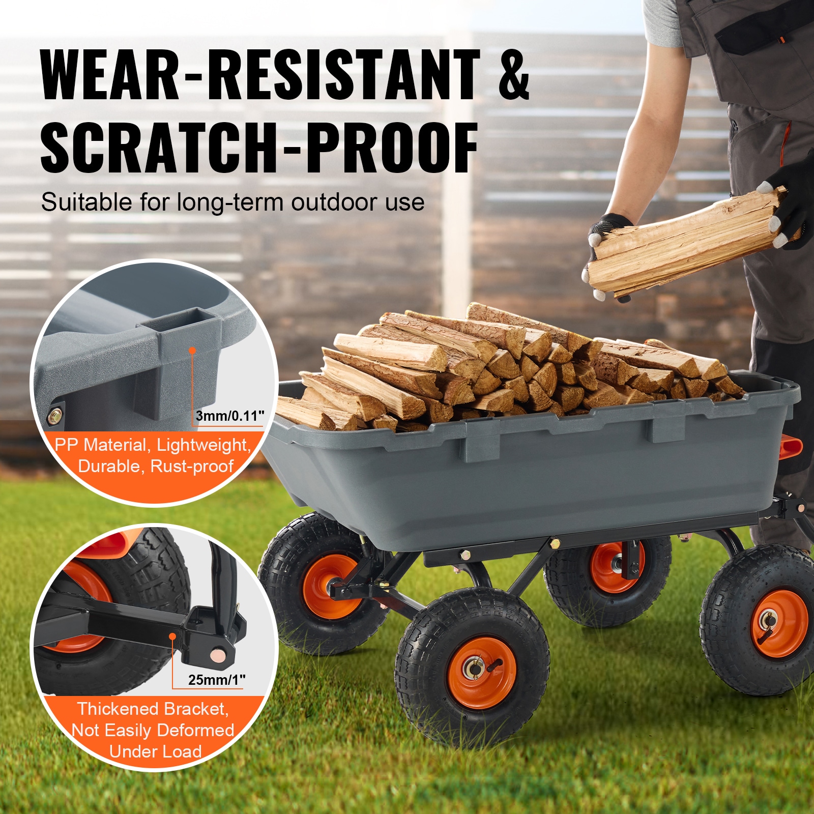 VEVOR SLZXTC800B00XSY7GV0 Yard-Carts - View #4