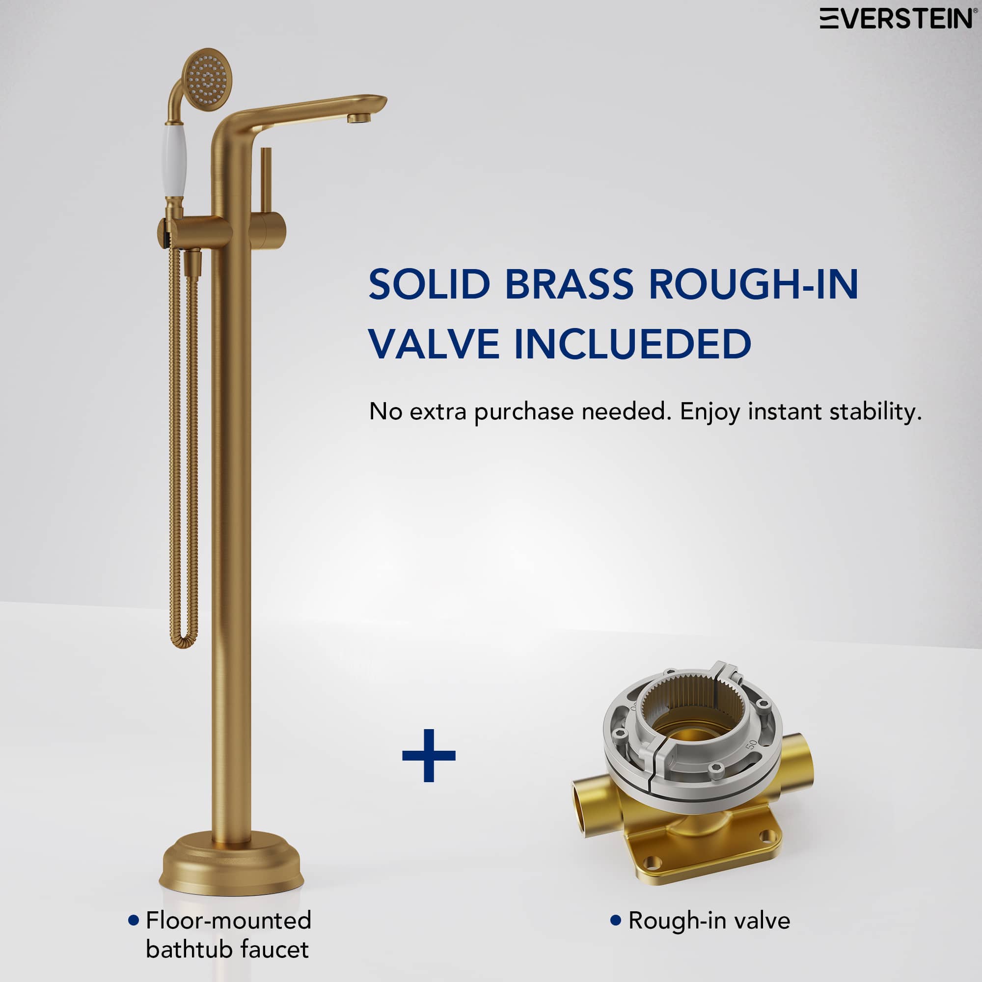 EVERSTEIN SFS-1187-GD Roman-Tub-Faucets - View #5