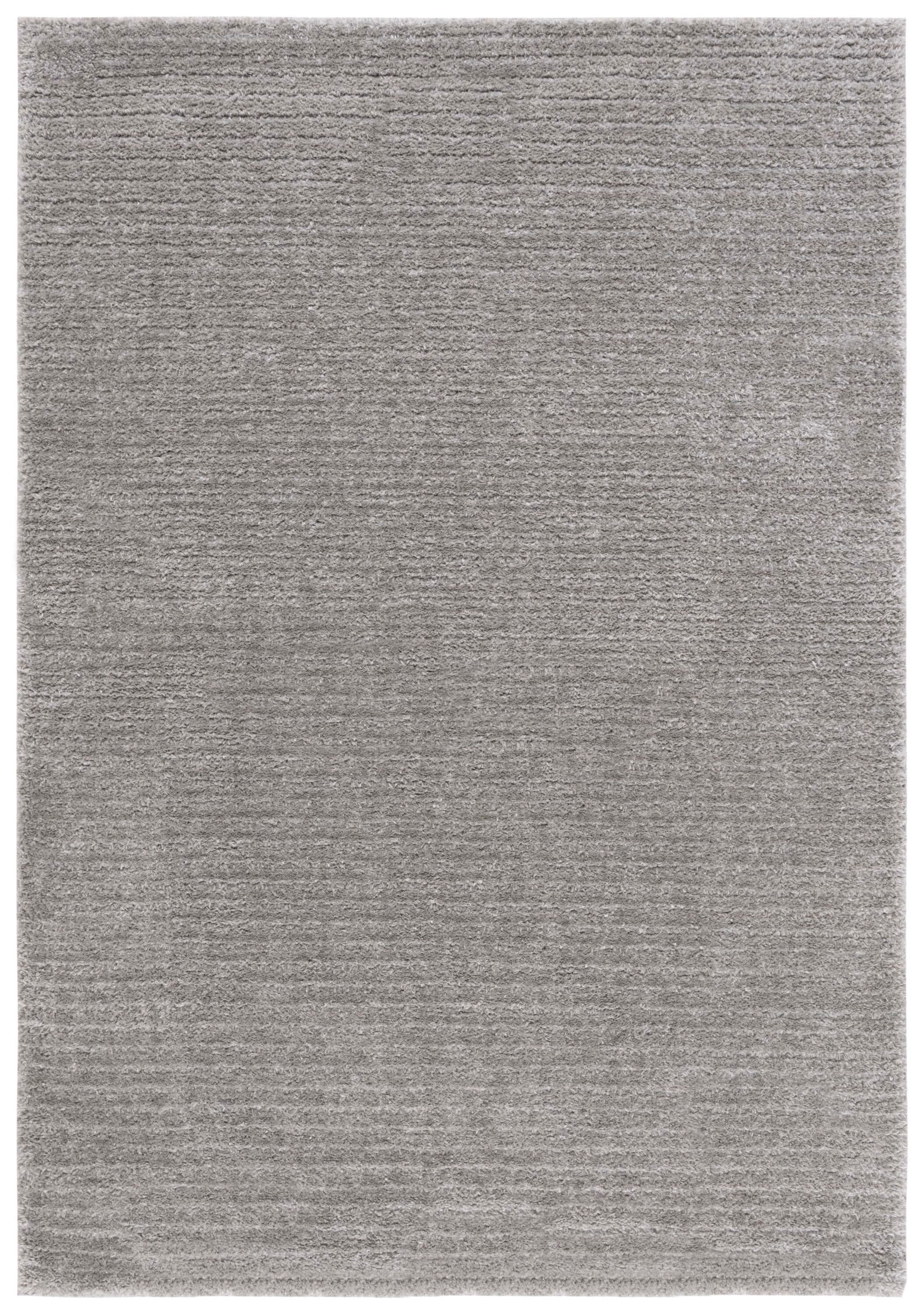 Safavieh THO651G-4 4 x 6 (ft) Loomed Polypropylene Gray Rectangular Indoor Solid Mid-Century Modern Area rug