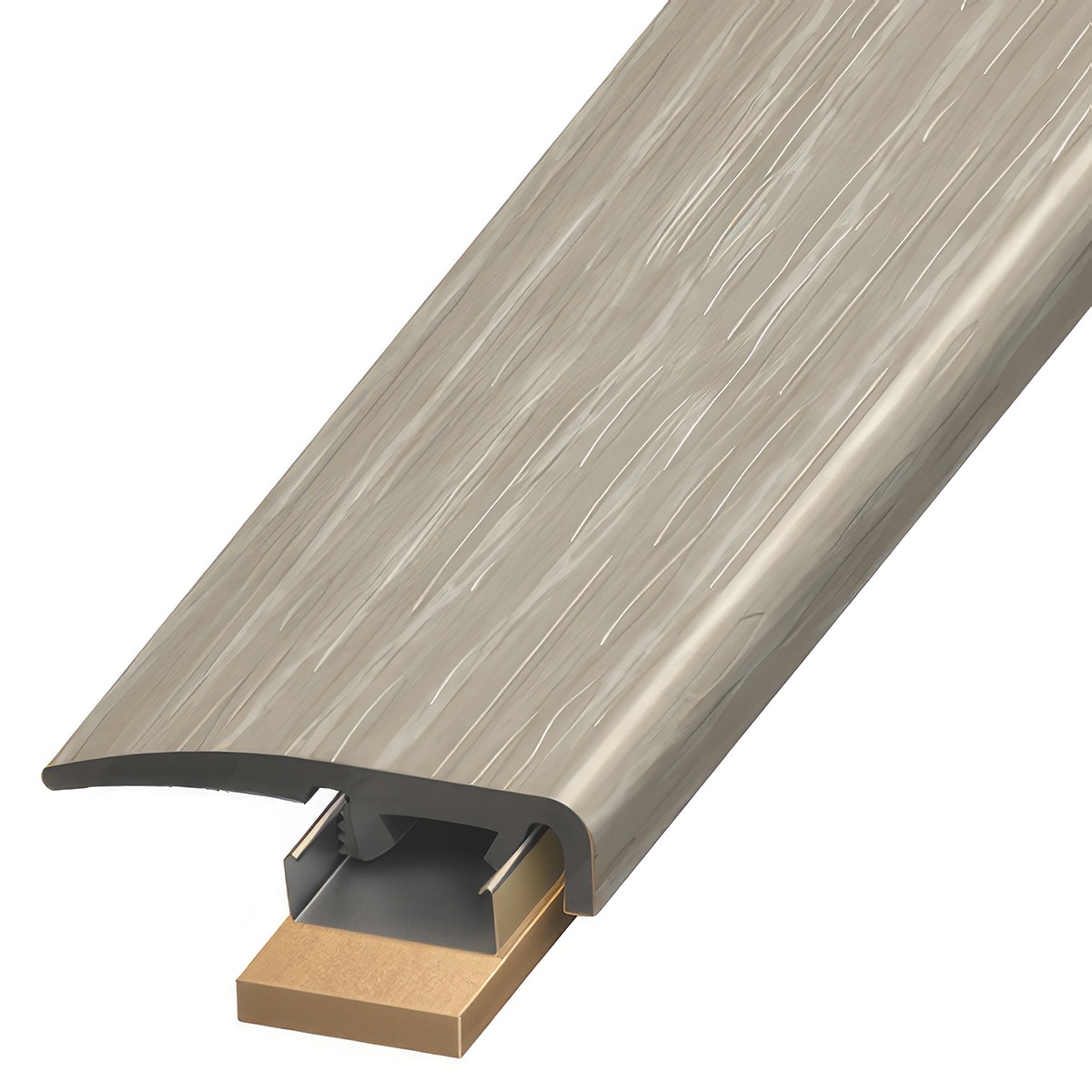 Versatrim SCAP-113511 Jazz DecoCore Lucida-Jazz DecoCore-Peak Shine 0.3125-in T x 1.375-in W x 94-in L PVC End cap