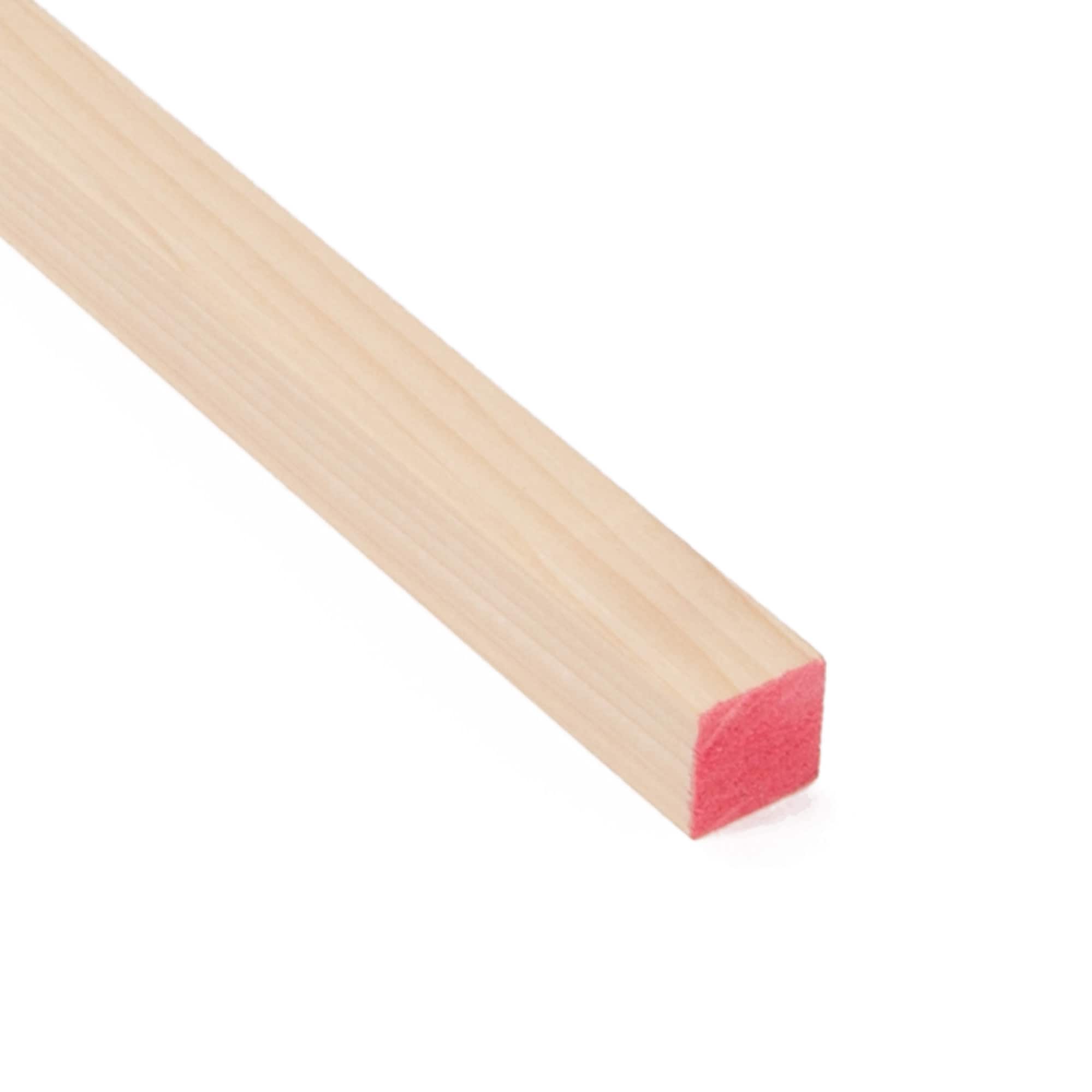 Hardwood Square Dowel - 36 in. x 1 in. - Sanded and Ready for Finishing -  Versatile Wooden Rod for DIY Home Projects