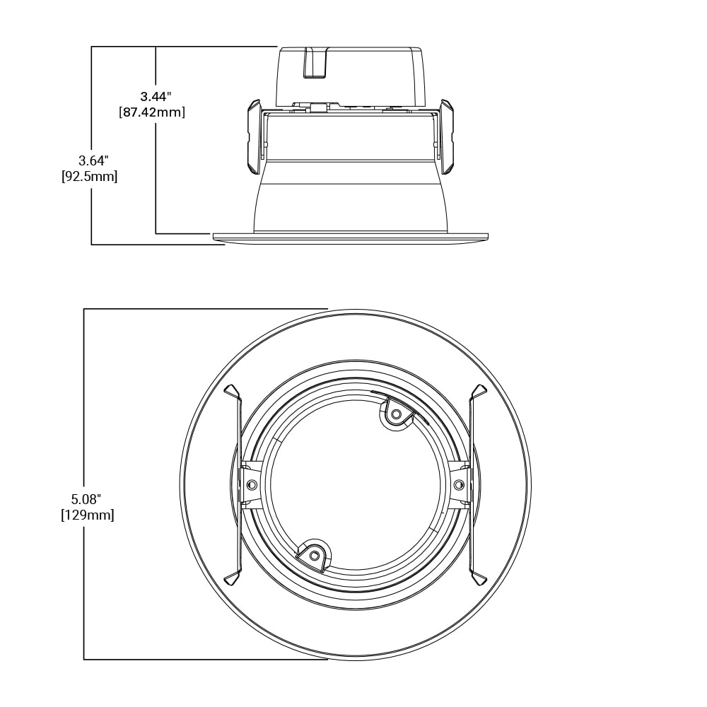 HALO 4-in LED Remodel White Airtight Ic Gimbal Recessed Light Kit in ...