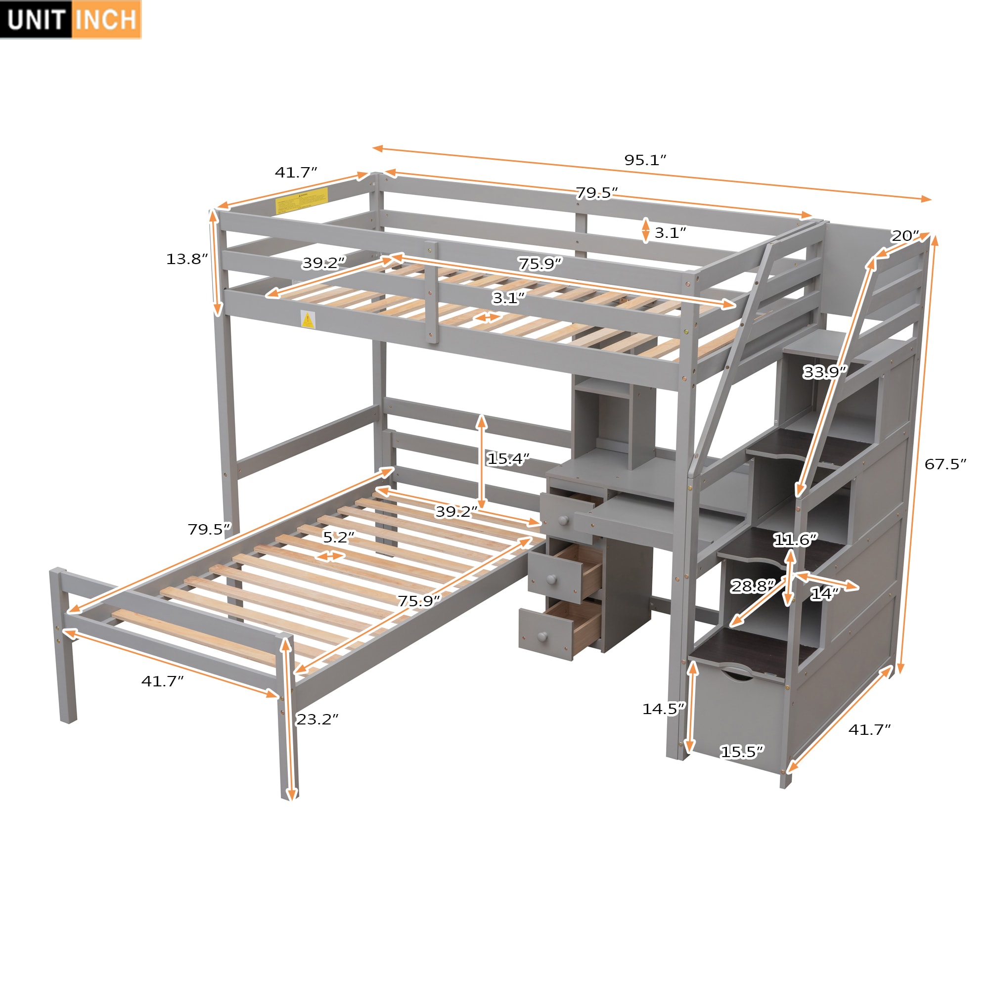 Qualler JIOU0071E Bunk-Beds - View #8