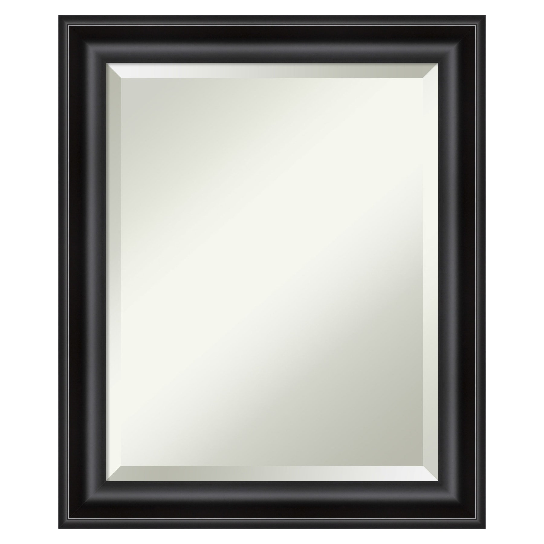 Grand Black Narrow Framed Rectangular Wall Mirror