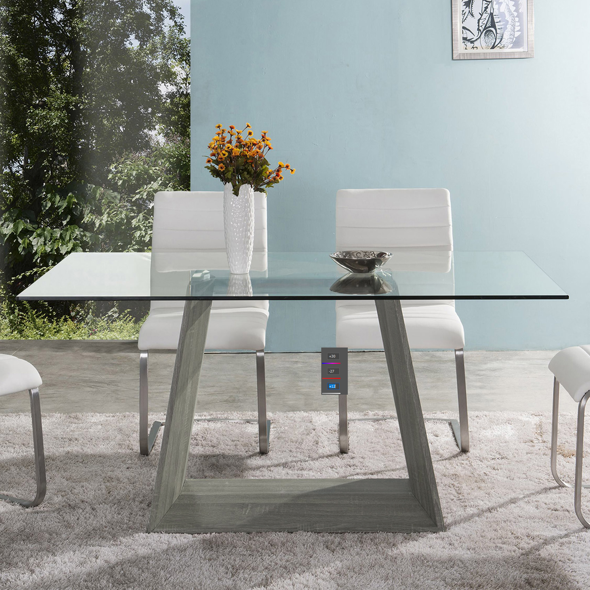 Armen Living LCBRDIGLTO Dining-Tables - View #2