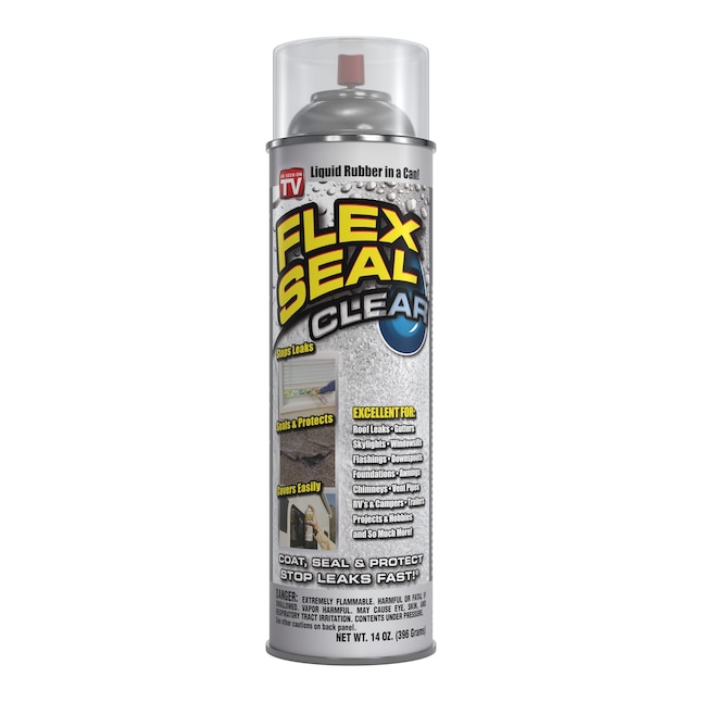 Flex Seal 14-fl oz Clear Aerosol Spray Waterproof Rubberized Coating in the  Rubberized Coatings department at