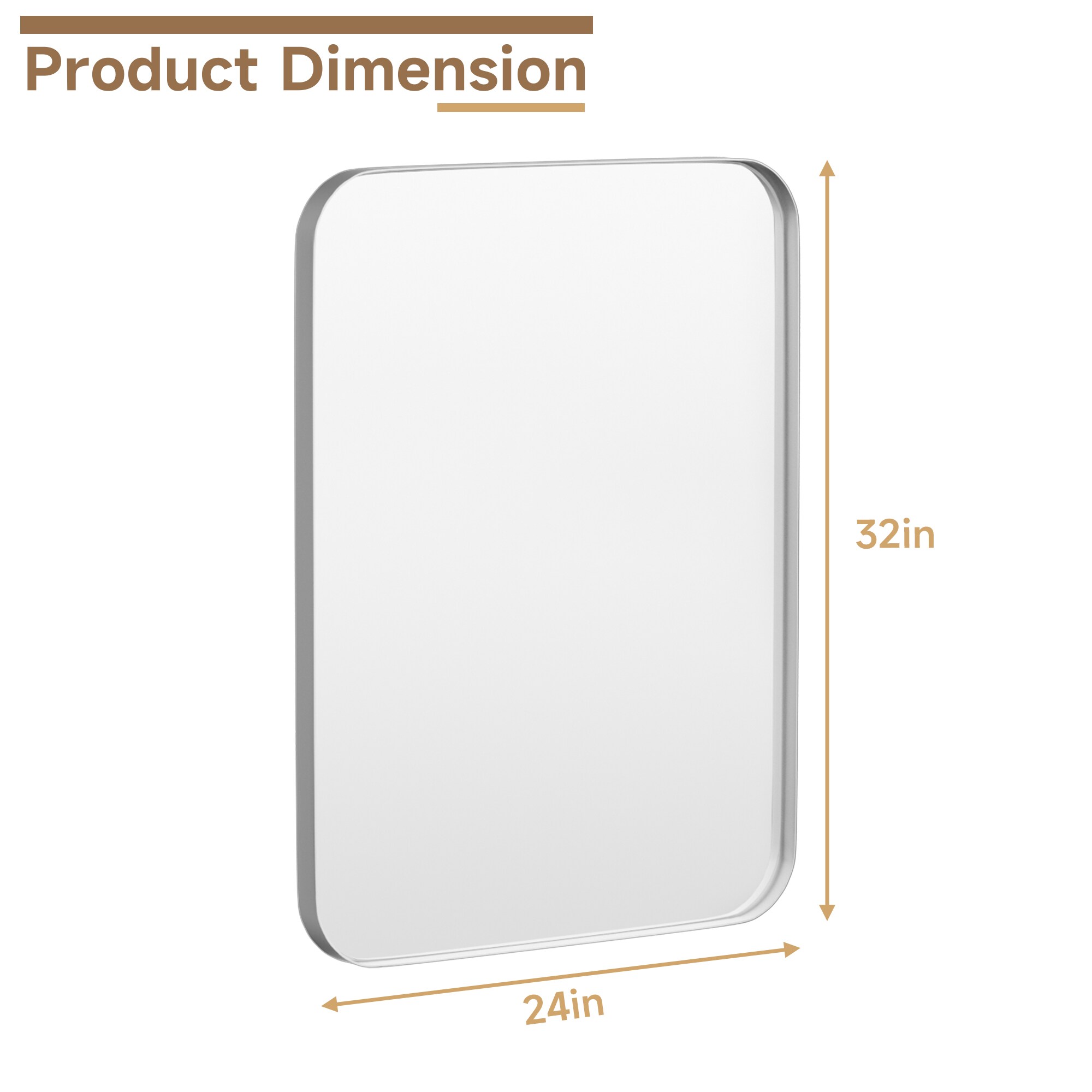 LOVMOR Y-TM2432-S Framed-Bath-Mirrors - View #10