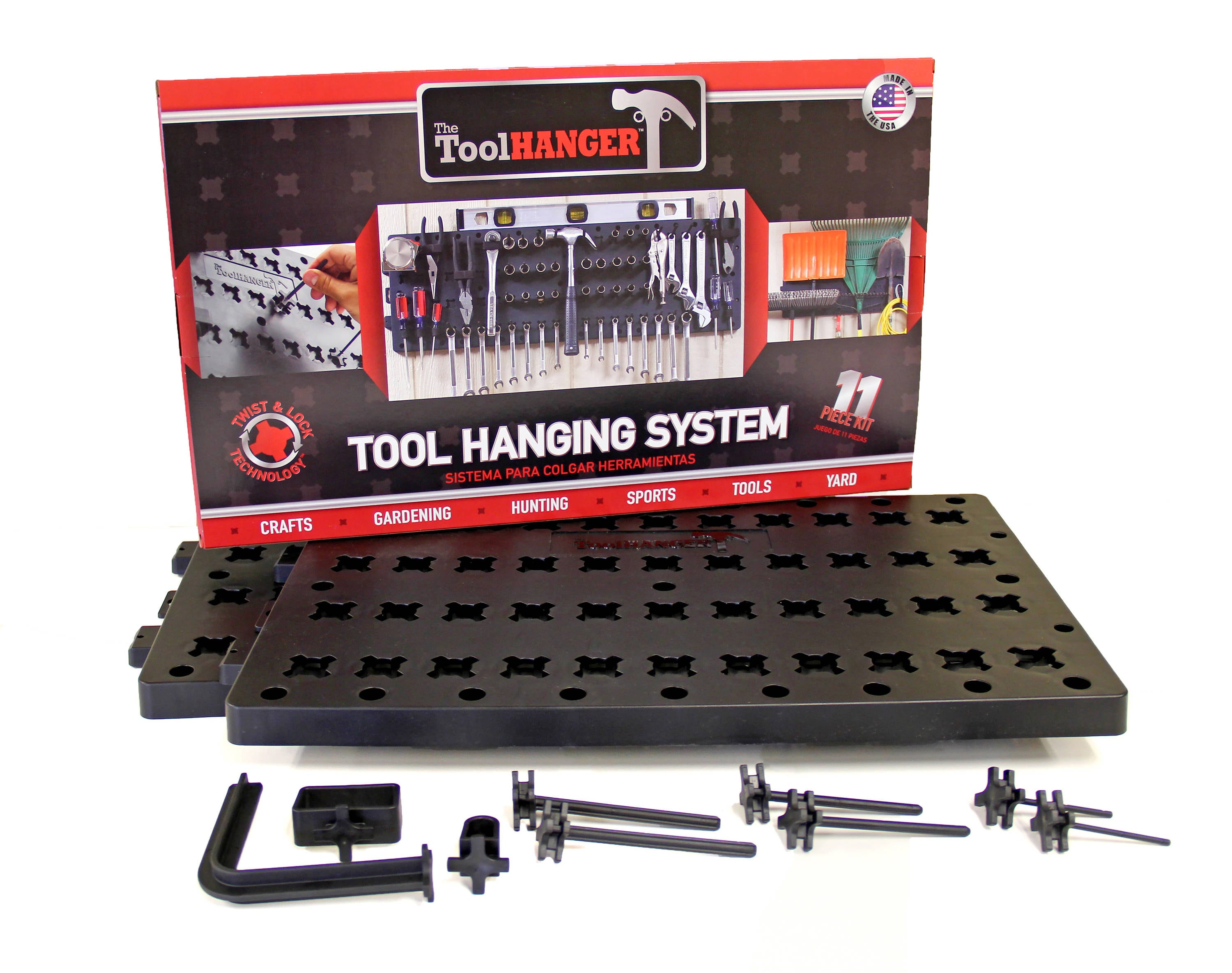 Hansen Global 8209 Plastic Tool holder Tool Board Hanger Storage Kit