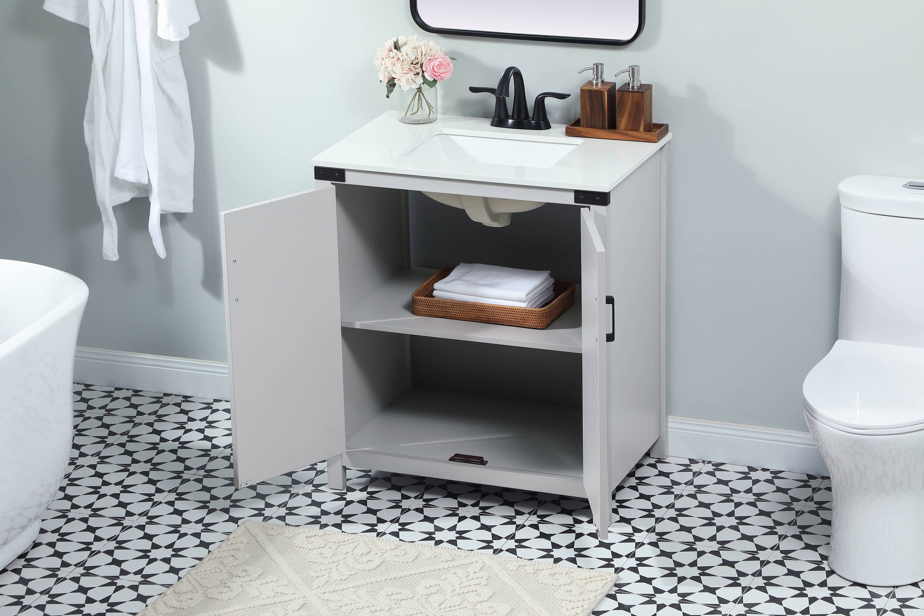 Elegant Decor HF270690GR Bath-Vanity-Combo - View #7