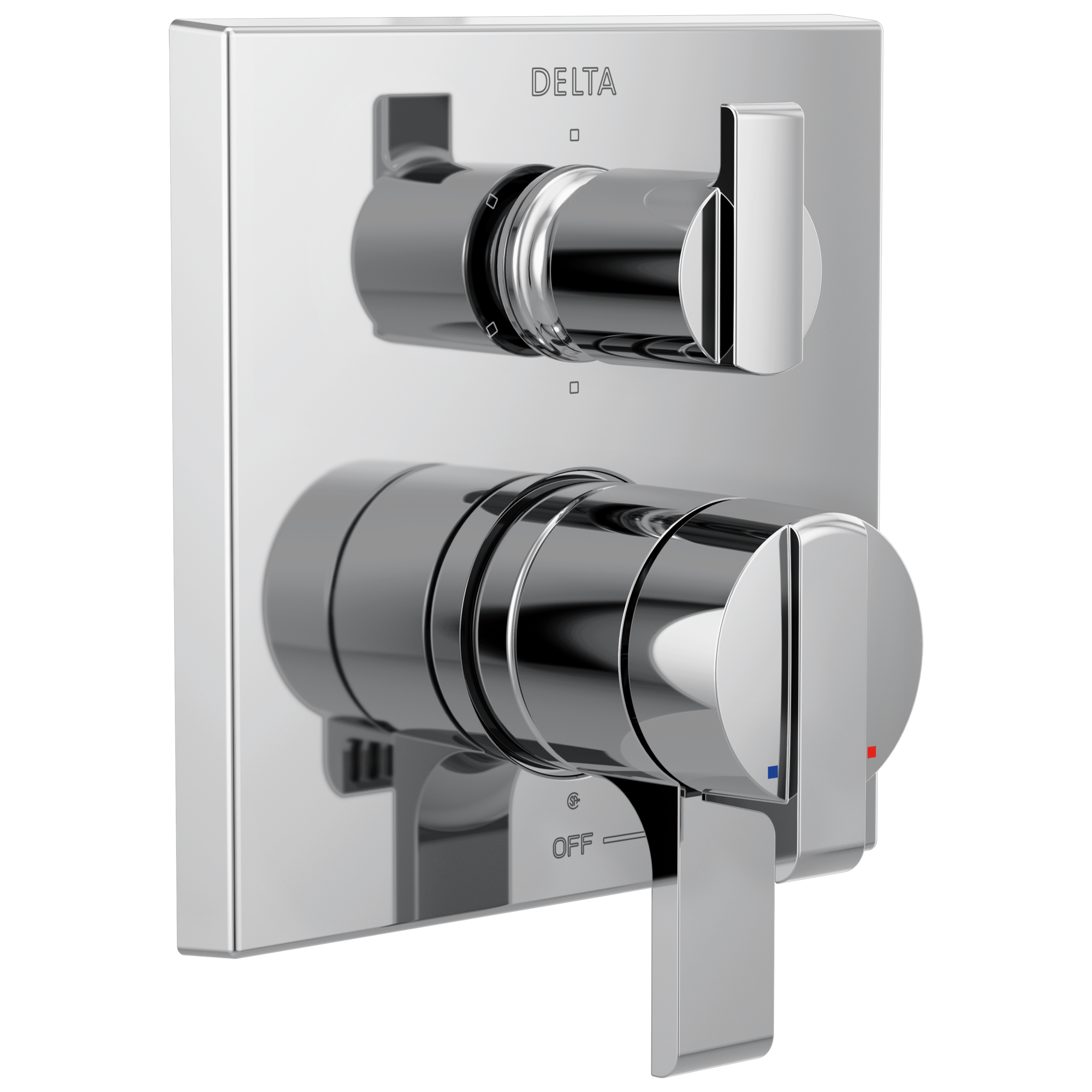 Delta T27967 Ara Chrome 2.75-in Universal Bathtub/Shower Shower mixer 0.5-in -ID