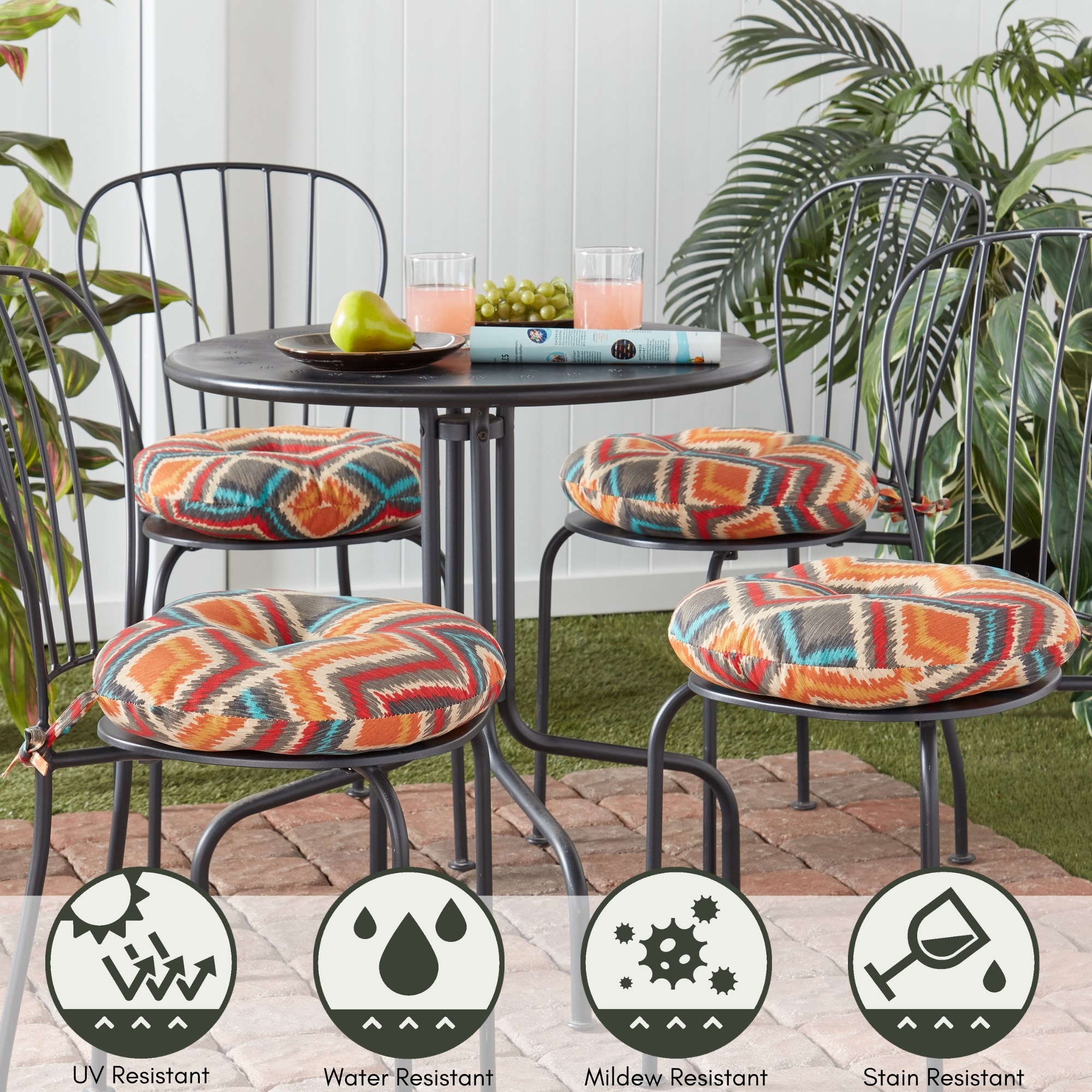 Greendale Home Fashions OC6816S4-SURREAL Patio-Furniture-Cushions - View #6