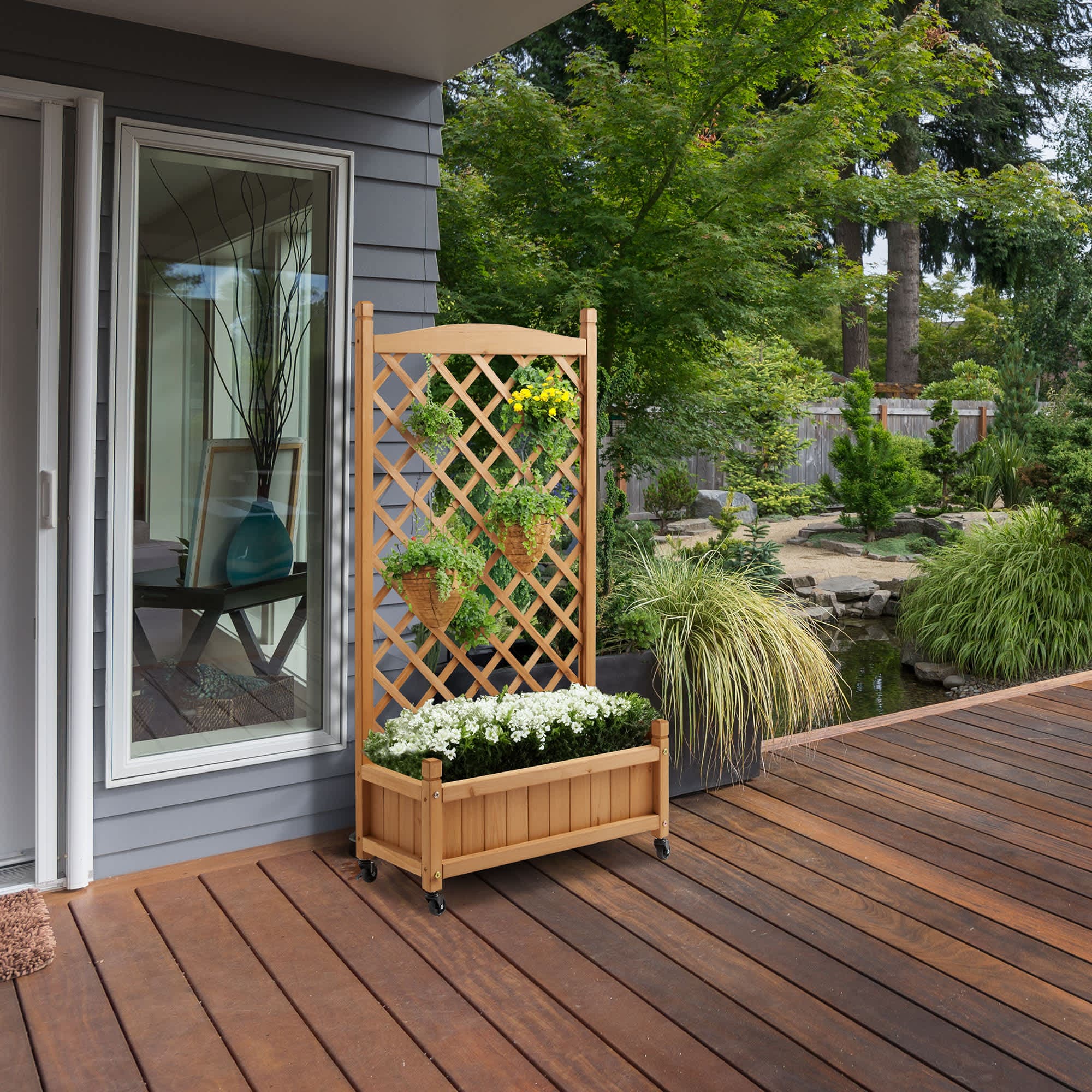 Casafield PAT-GDN-L248-NAT Raised-Garden-Beds - View #2