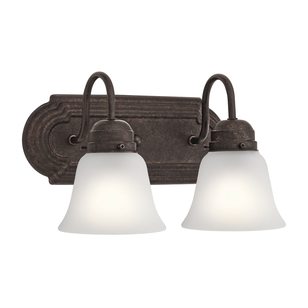 Kichler 5336TZS 12.25-in 2 -Light Bronze Traditional Vanity light