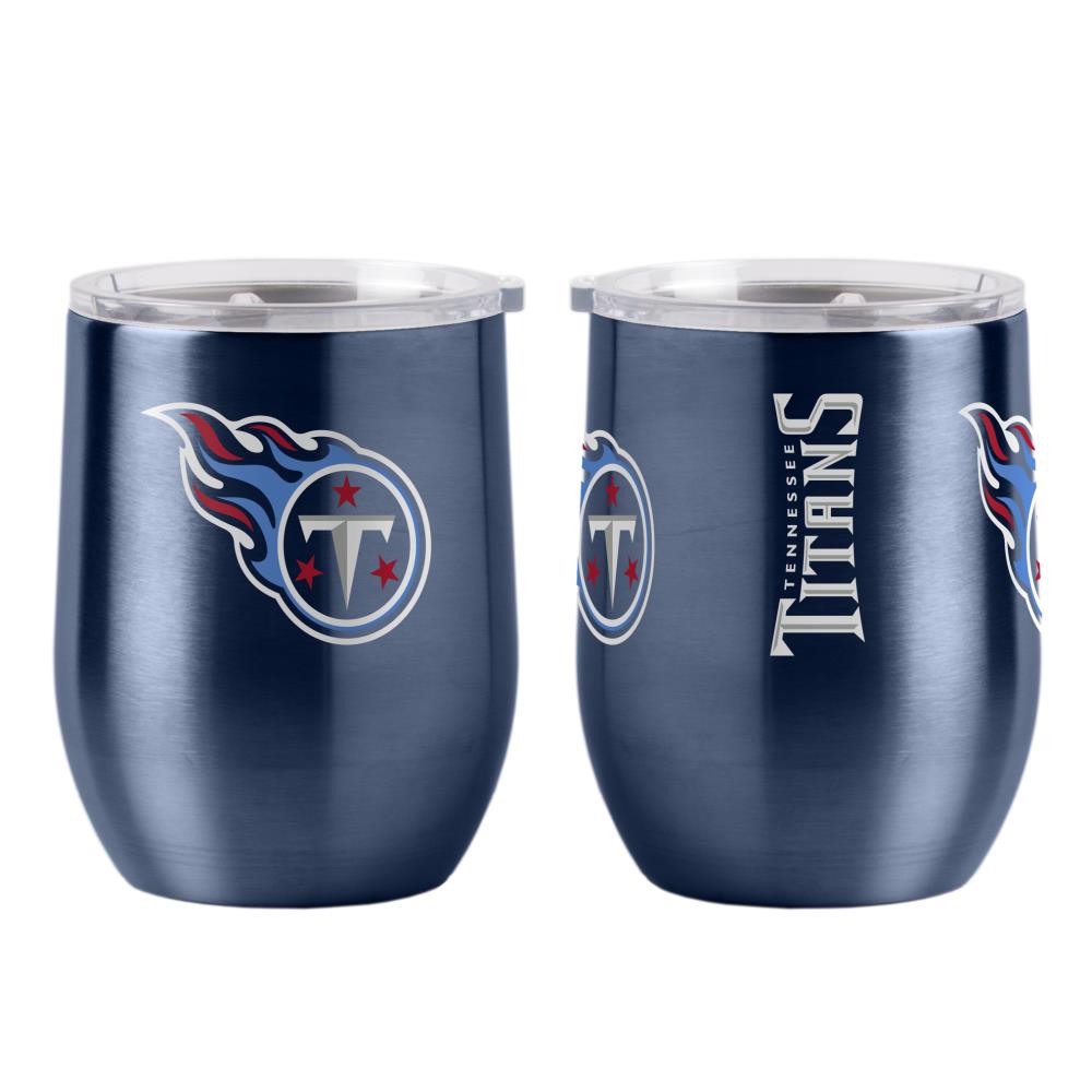 Logo Brands Tennessee Titans 16-fl oz Stainless Steel Blue Cup Set of: 1 in  the Drinkware department at