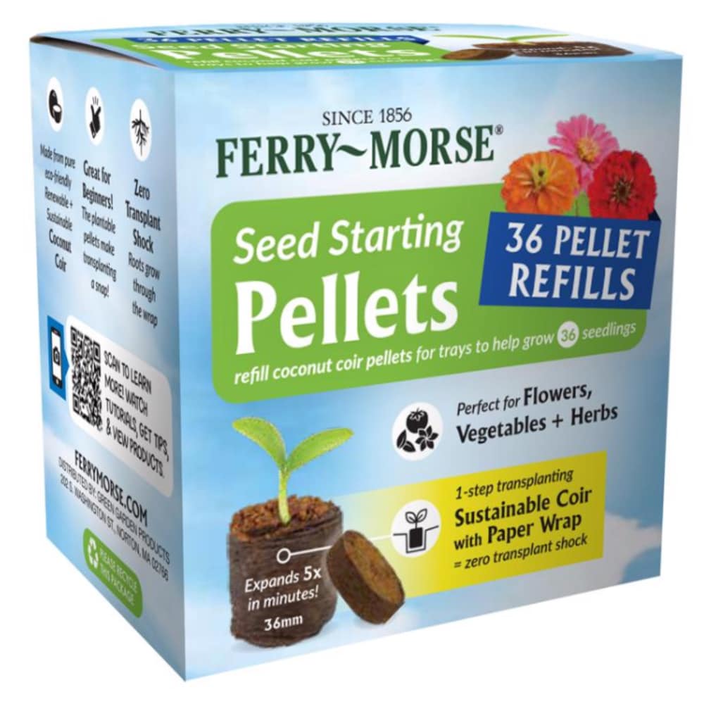 Ferry-Morse - Ferry Morse Compressed Coir Pellets Seed Starter 36 Pack Brown