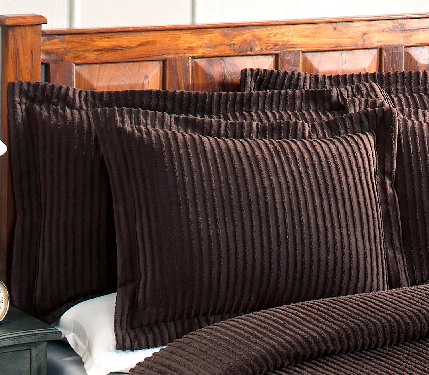 Better Trends SHASP2036CH Jullian Chocolate King Cotton Pillow Case